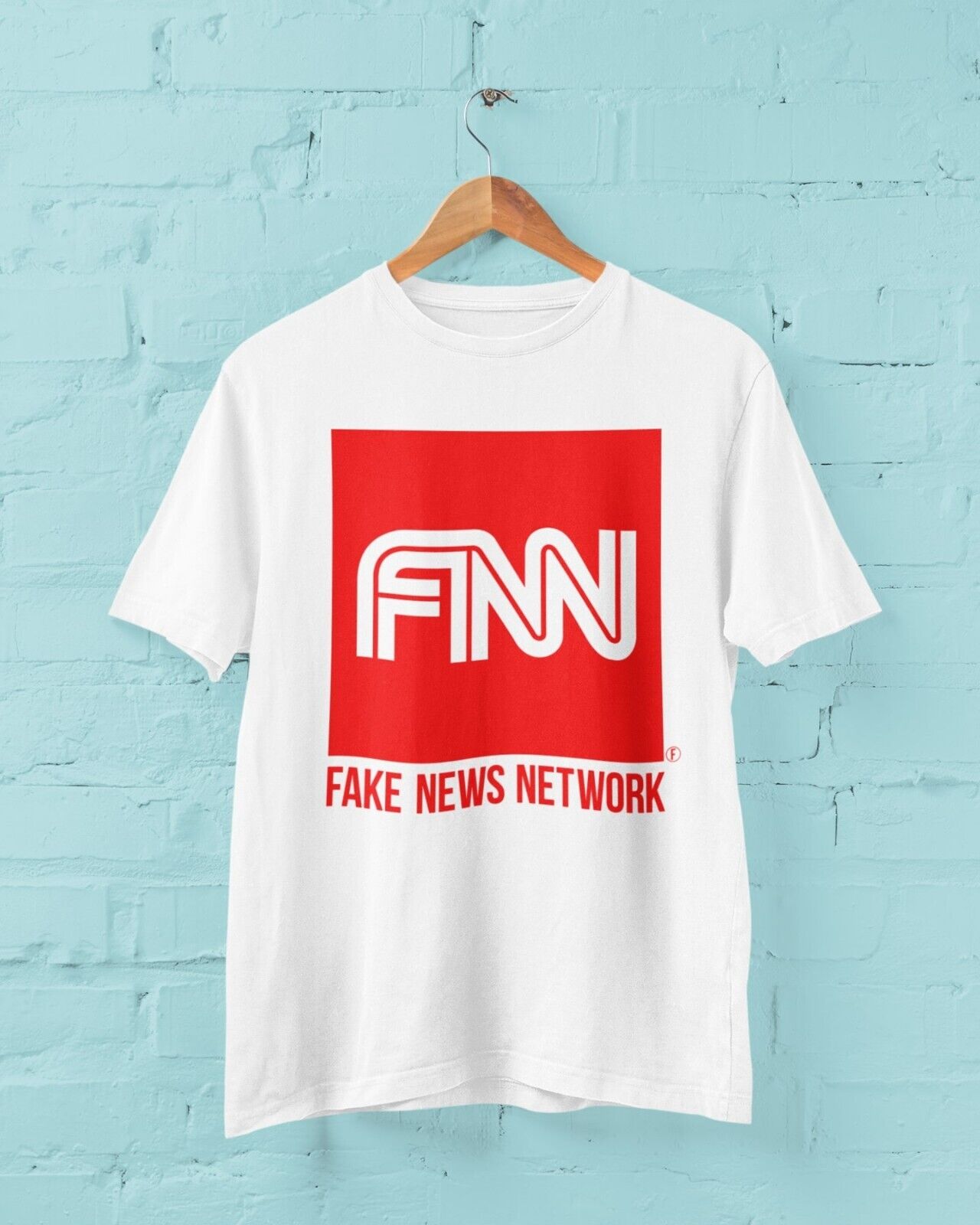 FAKE NEWS NETWORK Funny Parody T Shirt Trump Donald Network TV ConservGalaxy Tees
