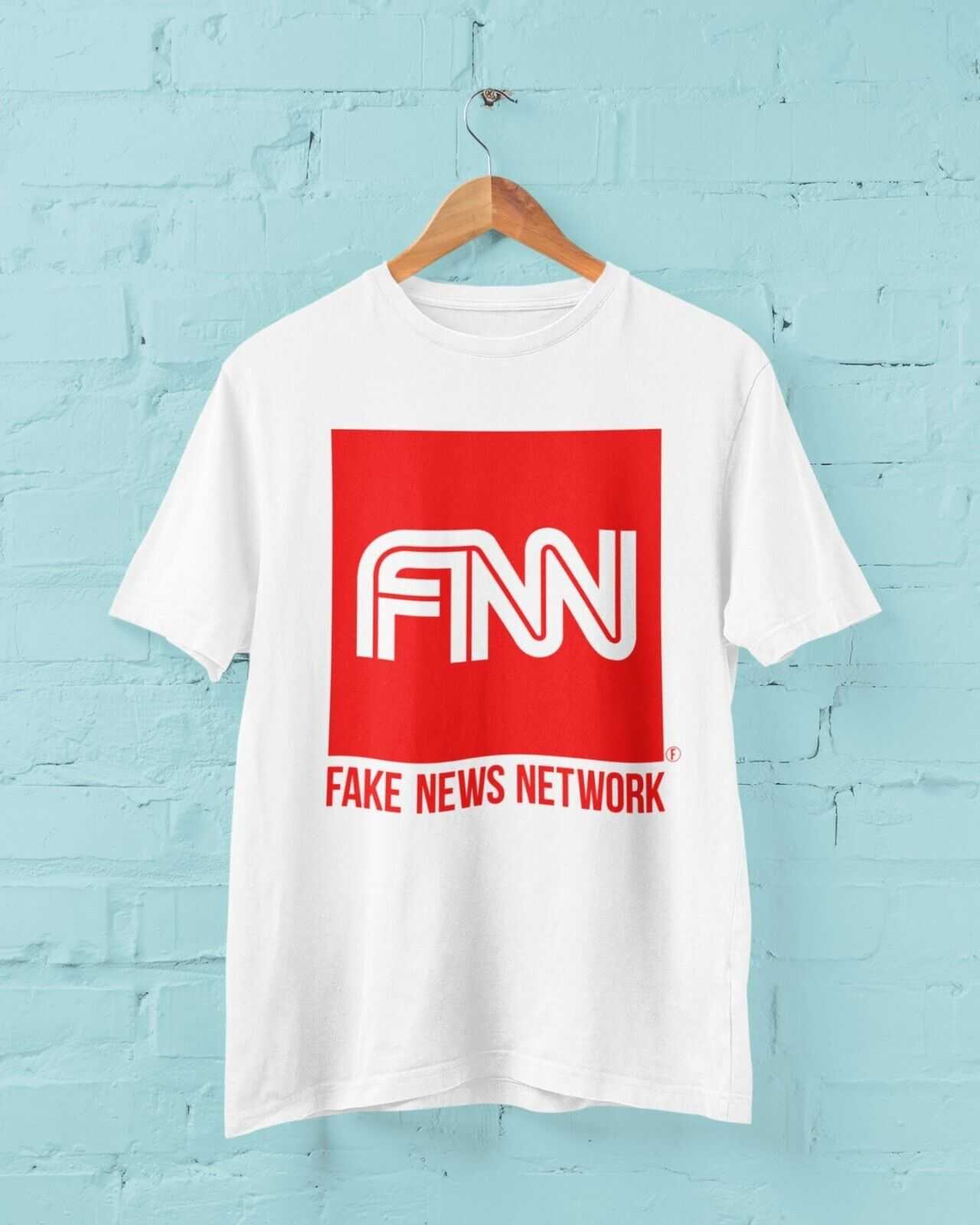 FAKE NEWS NETWORK Funny Parody T Shirt Trump Donald Network TV ConservGalaxy Tees