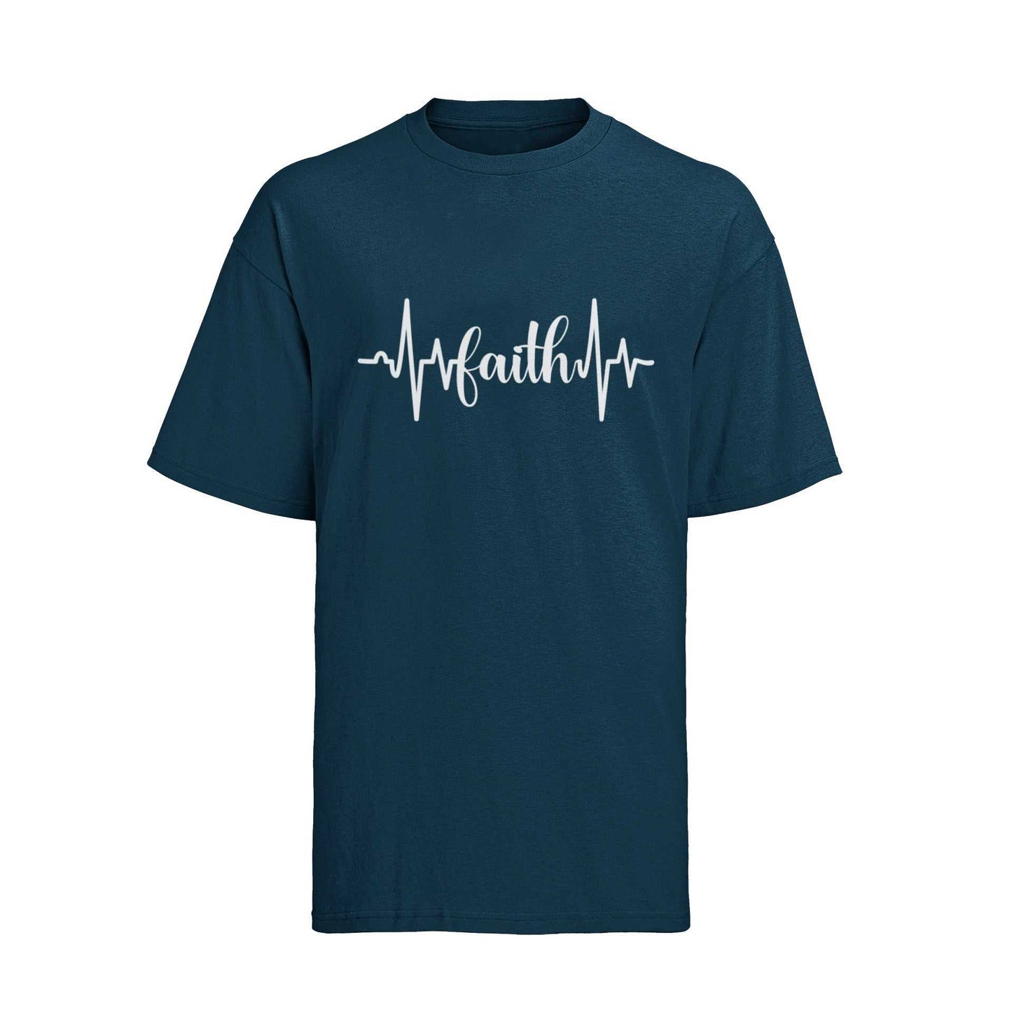 Faith Heartbeat Christian T-Shirt Inspirational Gift for Believers WitGalaxy Tees