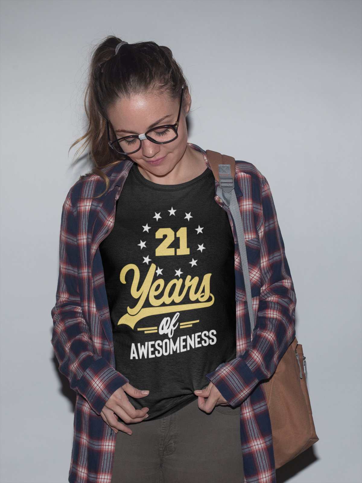 Funny 21st Birthday T Shirt 21 Years Of Awesomeness Great Gift Idea UnGalaxy Tees