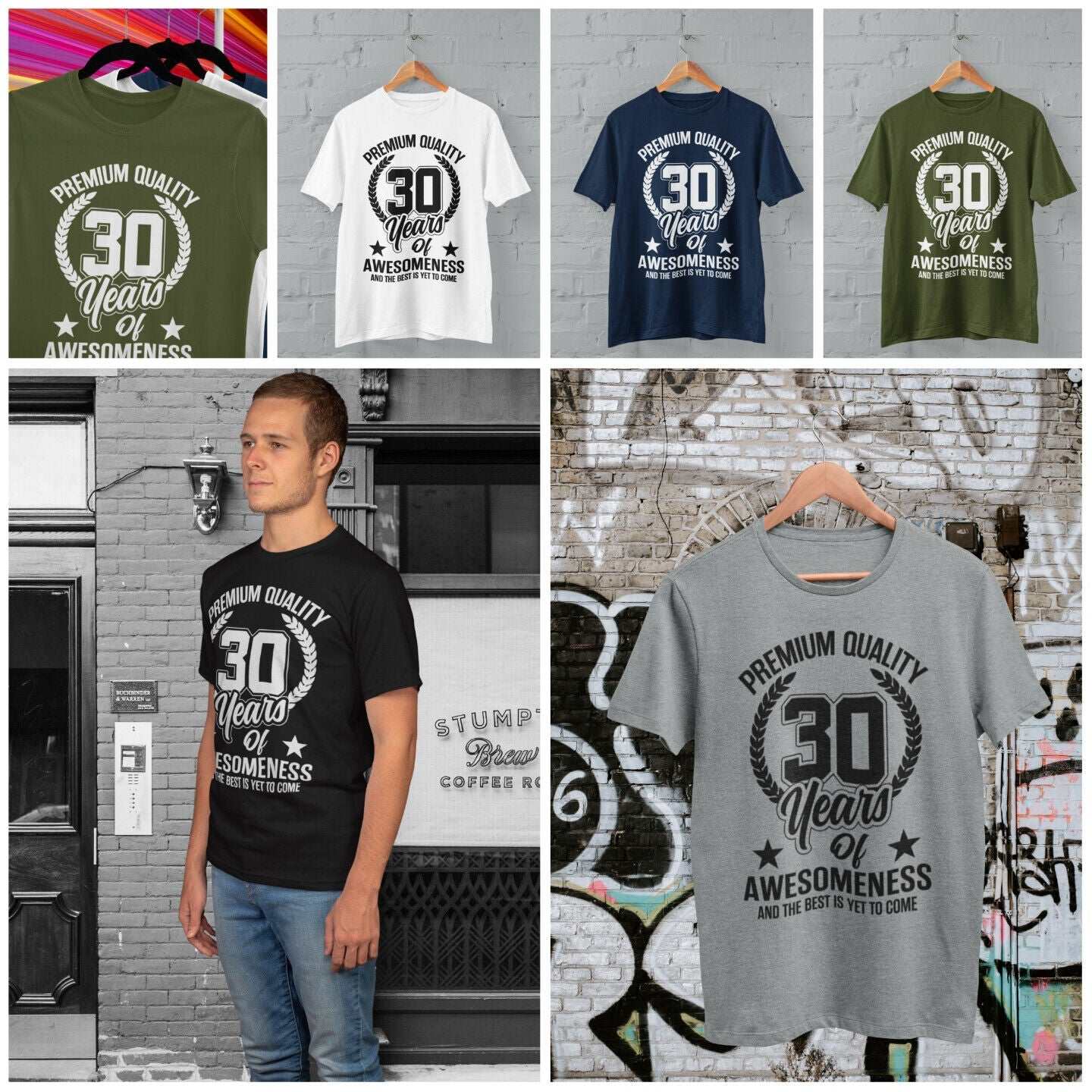 Funny 30th Birthday T Shirt 30 Years Of Awesomeness And The Best Is YeGalaxy Tees