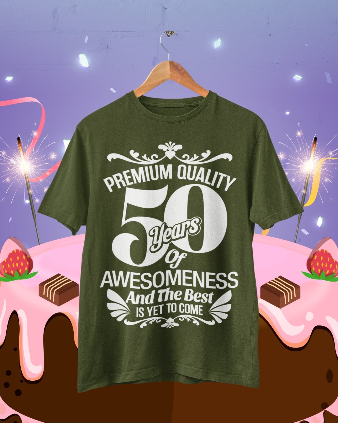 Funny 50th Birthday T Shirt 50 Years Of Awesomeness And The Best Is YeGalaxy Tees
