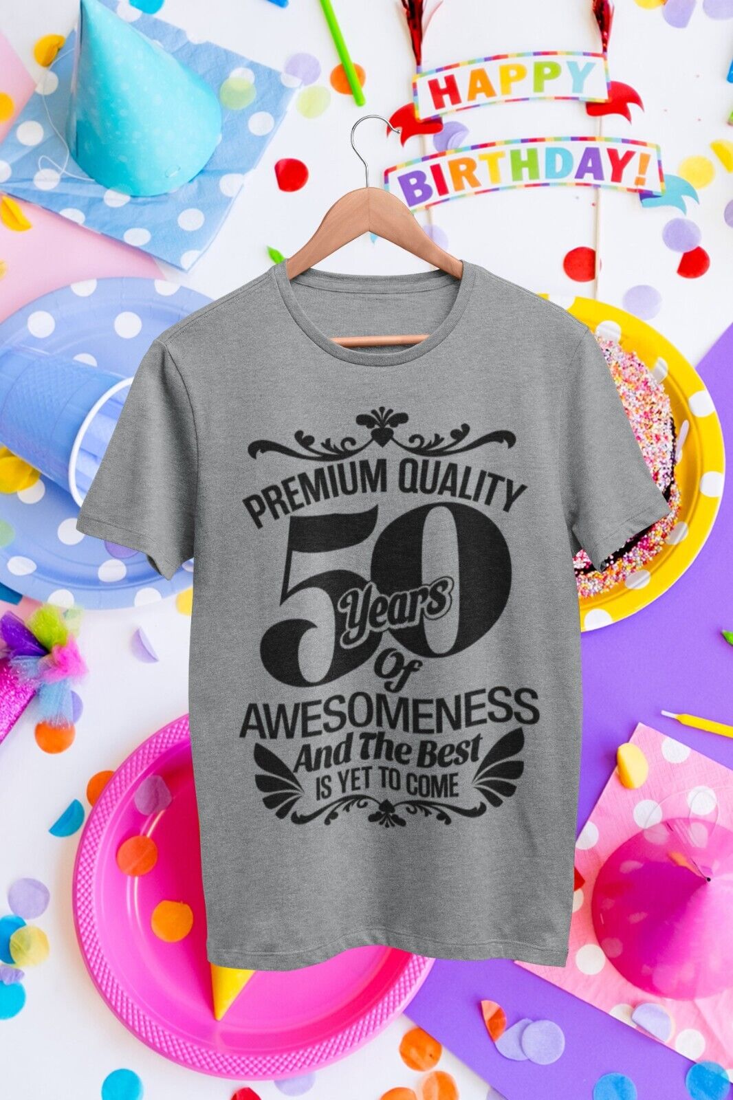 Funny 50th Birthday T Shirt 50 Years Of Awesomeness And The Best Is YeGalaxy Tees