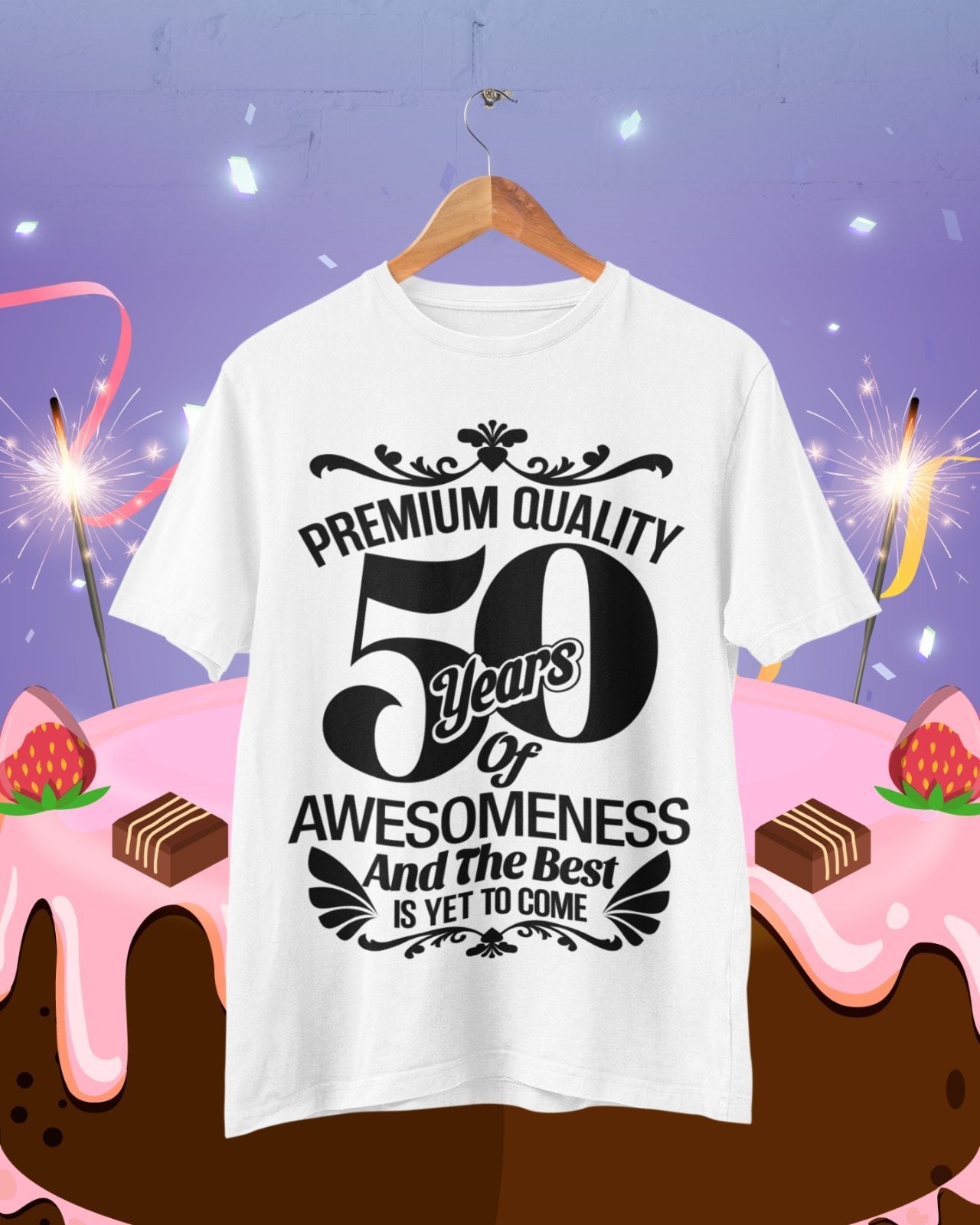 Funny 50th Birthday T Shirt 50 Years Of Awesomeness And The Best Is YeGalaxy Tees