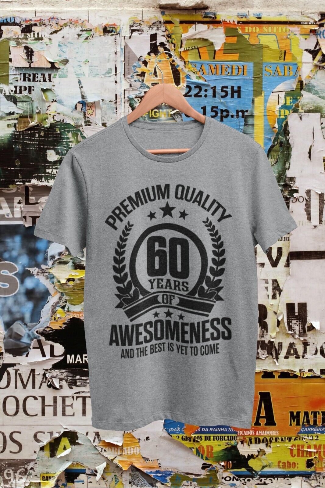 Funny 60th Birthday T Shirt 60 YearsOf Awesomeness And The Best Is YetGalaxy Tees