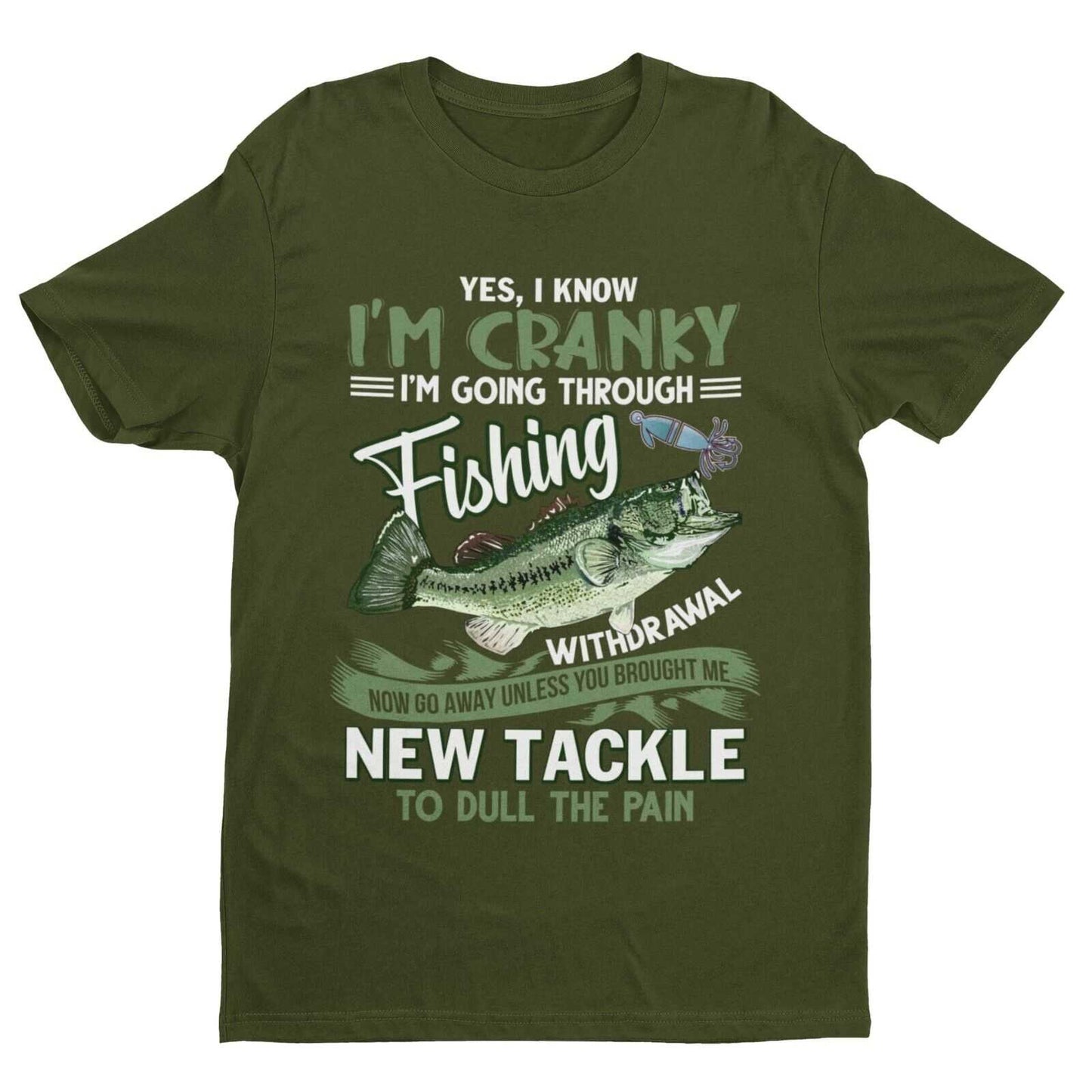 Funny Angling T Shirt I'M GOING THROUGH FISHING WITHDRAWAL Fisherman DGalaxy Tees