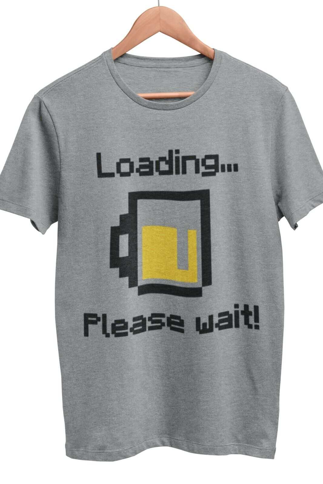 Funny BEER LOADING T Shirt Pixel Design Beer Pouring Barman Gamer GiftGalaxy Tees