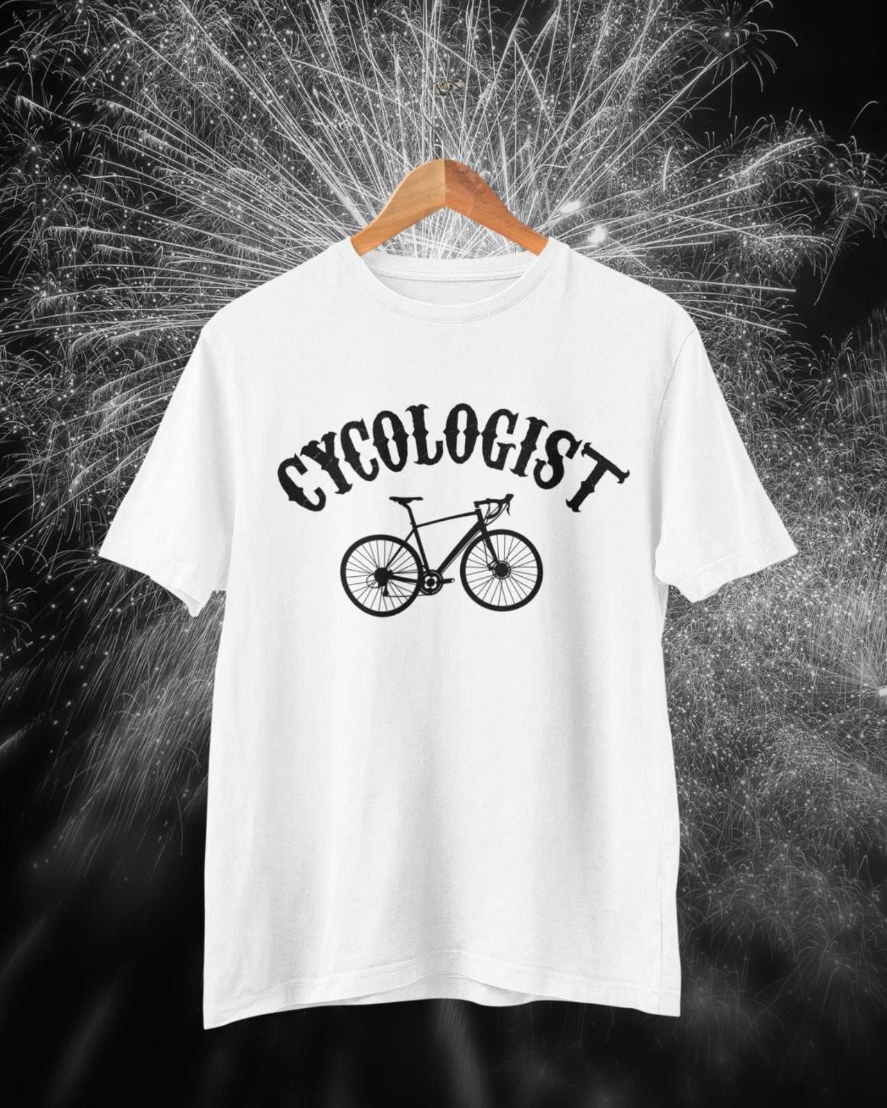 Funny Cycling T Shirt CYCOLOGIST Parody Gift For Cyclist Bike Dad CyclGalaxy Tees