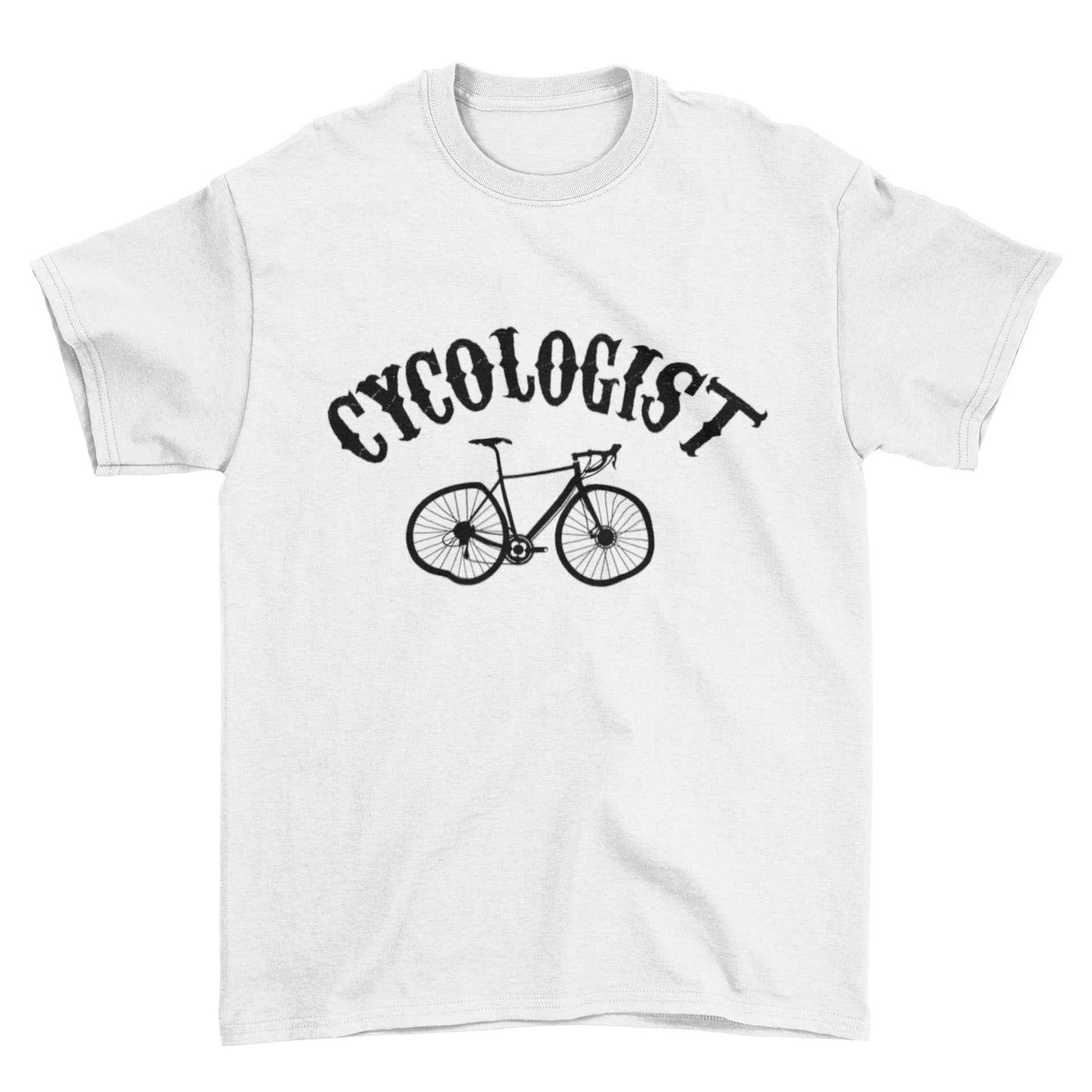 Funny Cycling T Shirt CYCOLOGIST Parody Gift For Cyclist Bike Dad CyclGalaxy Tees