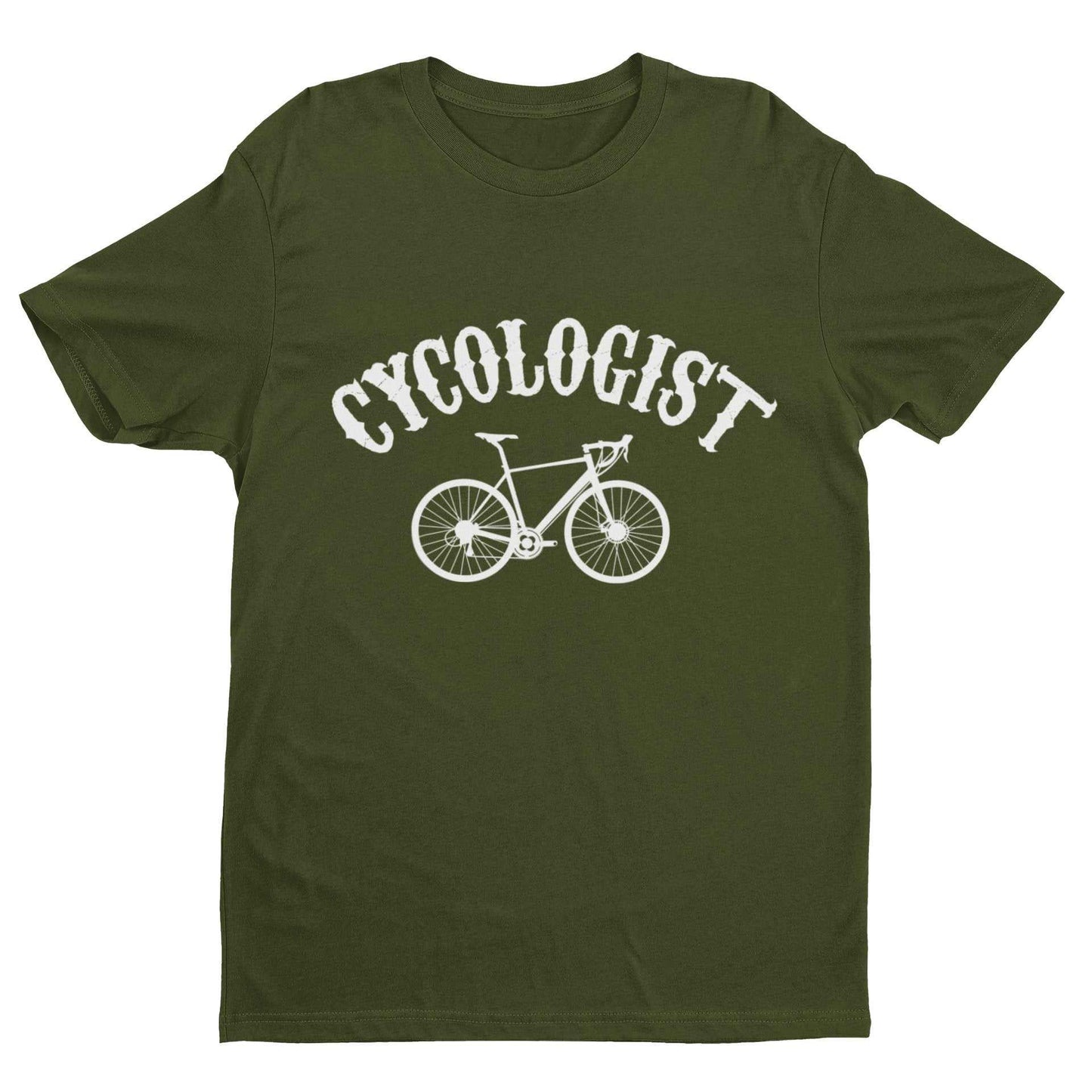 Funny Cycling T Shirt CYCOLOGIST Parody Gift For Cyclist Bike Dad CyclGalaxy Tees