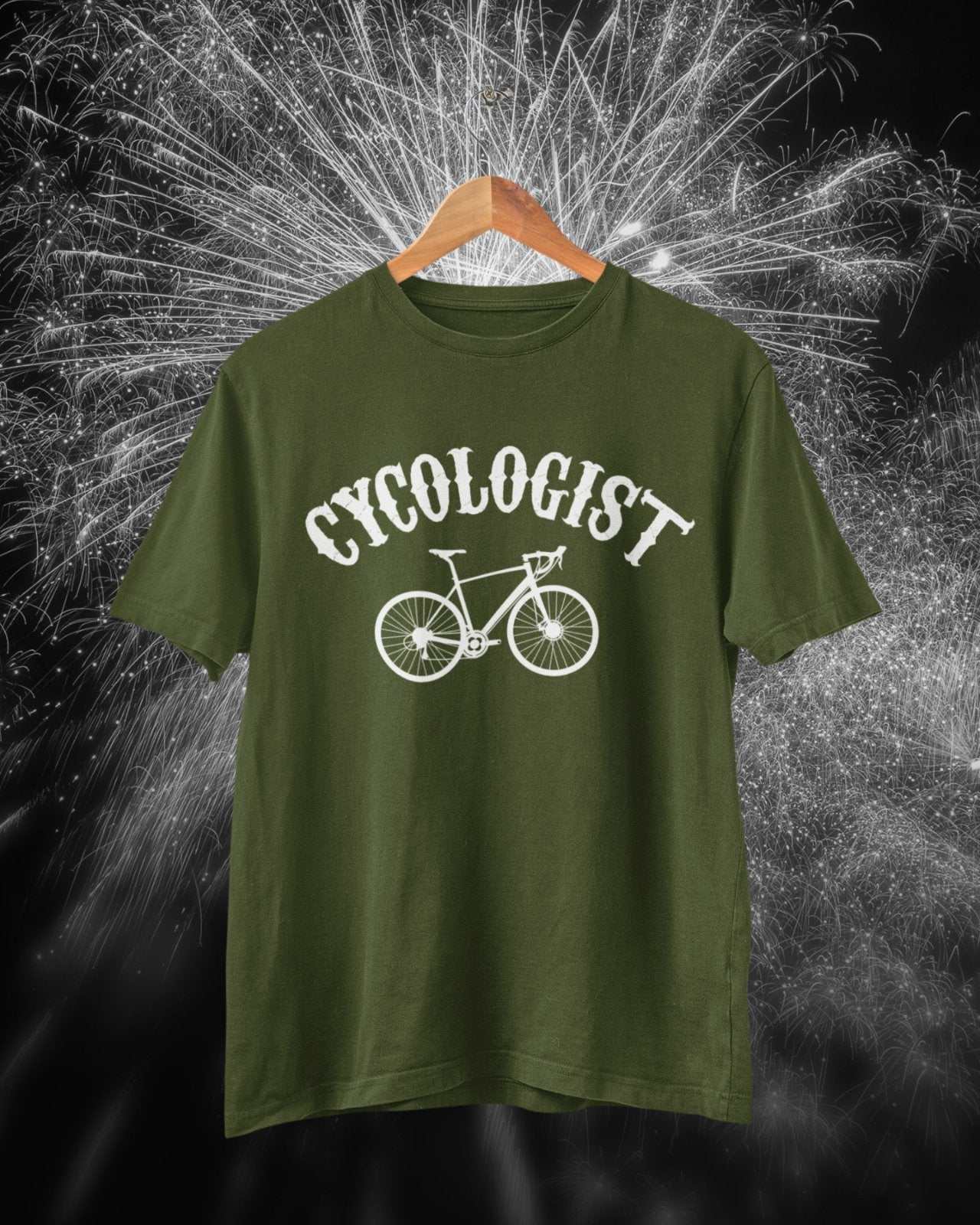 Funny Cycling T Shirt CYCOLOGIST Parody Gift For Cyclist Bike Dad CyclGalaxy Tees