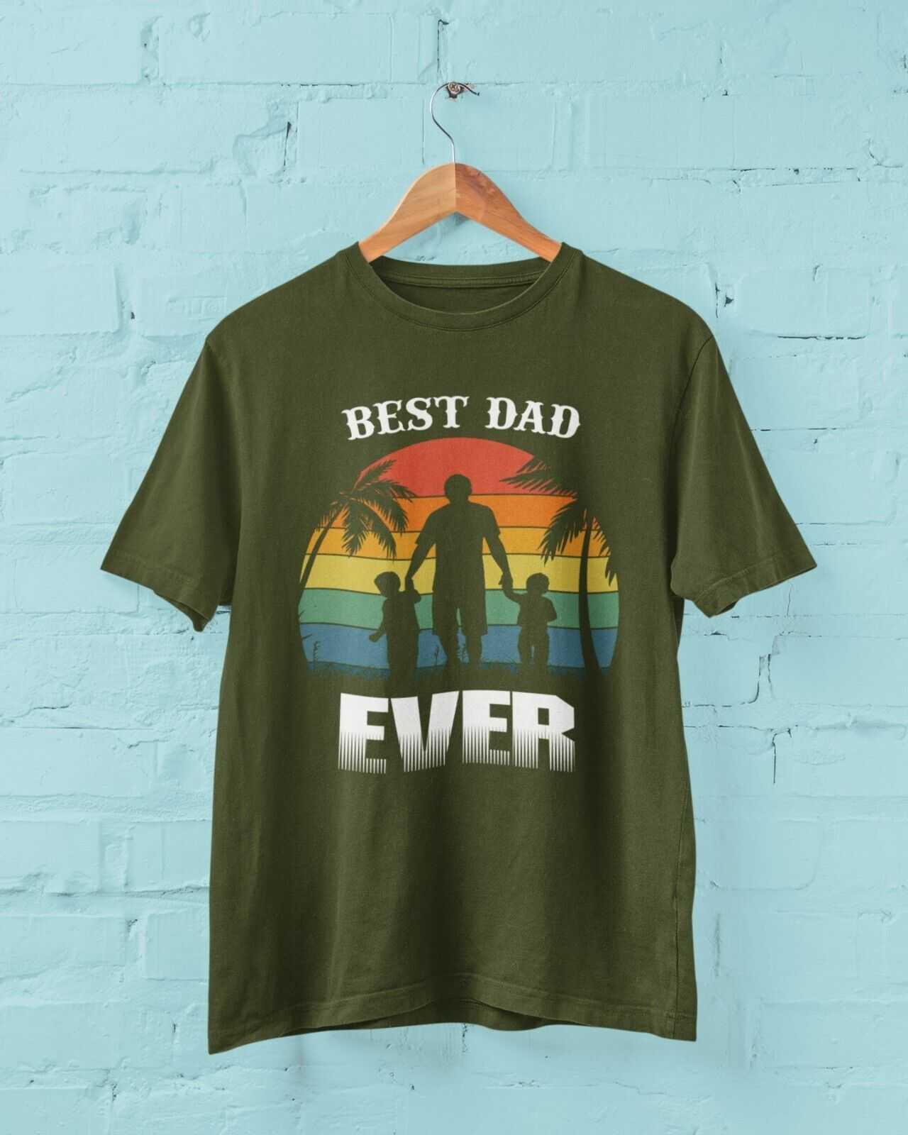 Funny Dad T Shirt BEST DAD EVER Fathers Day Gift Idea Great Father PreGalaxy Tees