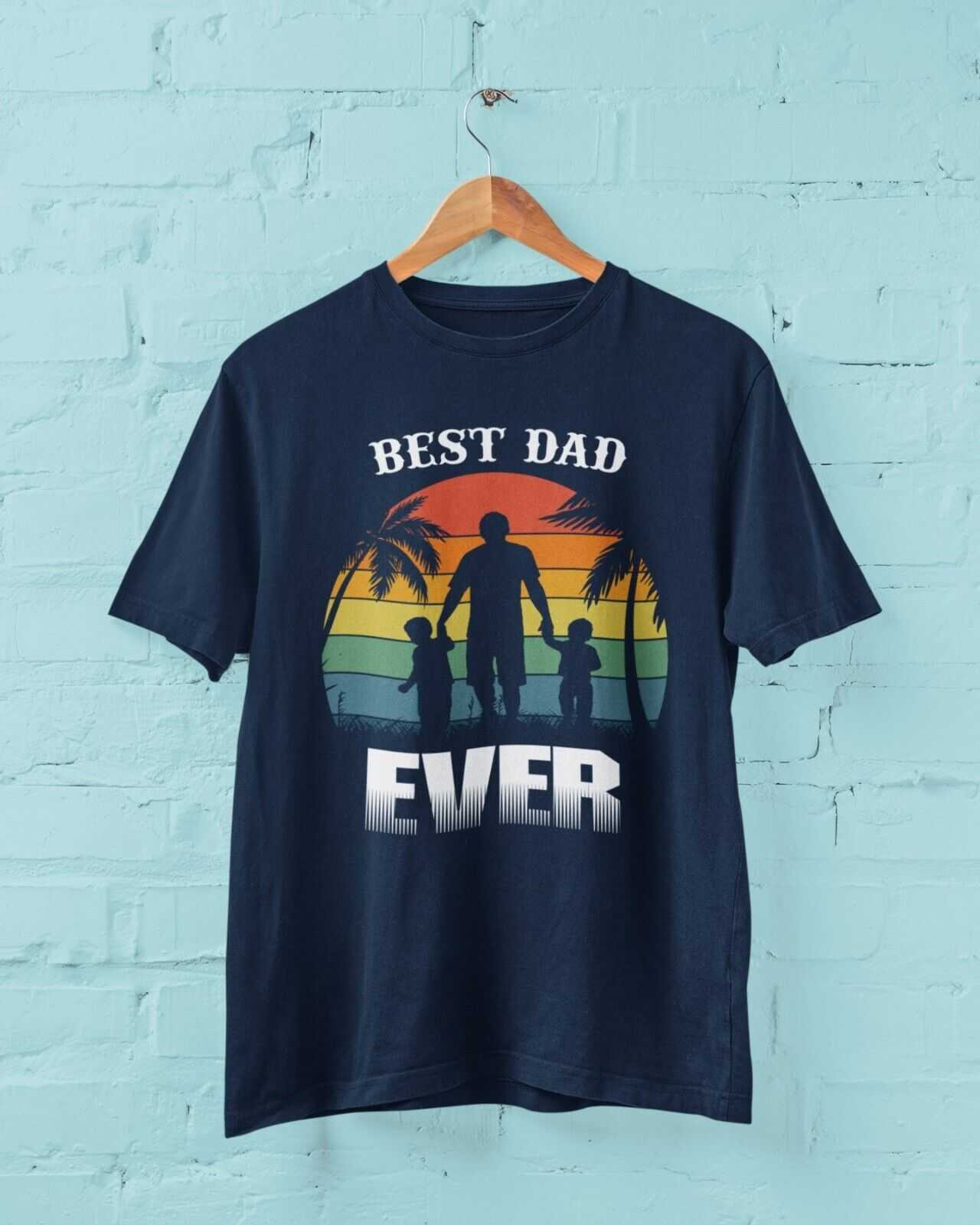 Funny Dad T Shirt BEST DAD EVER Fathers Day Gift Idea Great Father PreGalaxy Tees