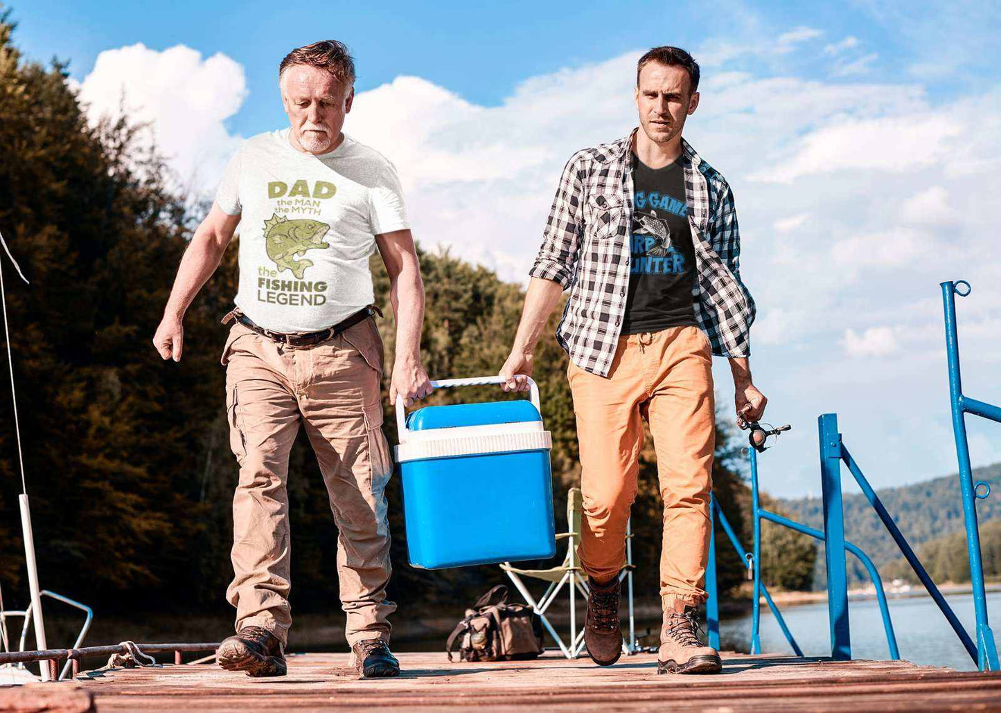 Funny Fishing T Shirt Dad The Man The Myth The Fishing Legend FishermaGalaxy Tees