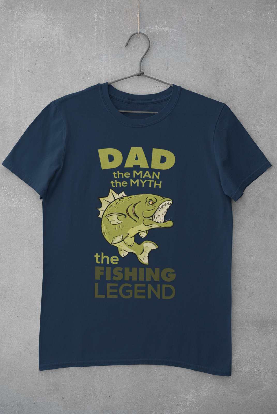 Funny Fishing T Shirt Dad The Man The Myth The Fishing Legend FishermaGalaxy Tees