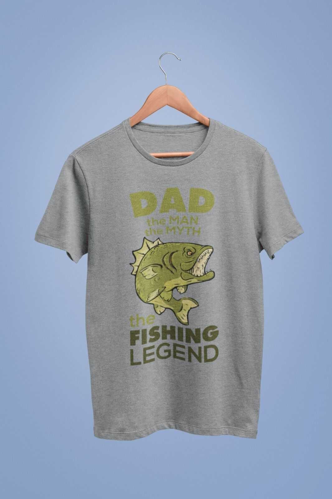 Funny Fishing T Shirt Dad The Man The Myth The Fishing Legend FishermaGalaxy Tees