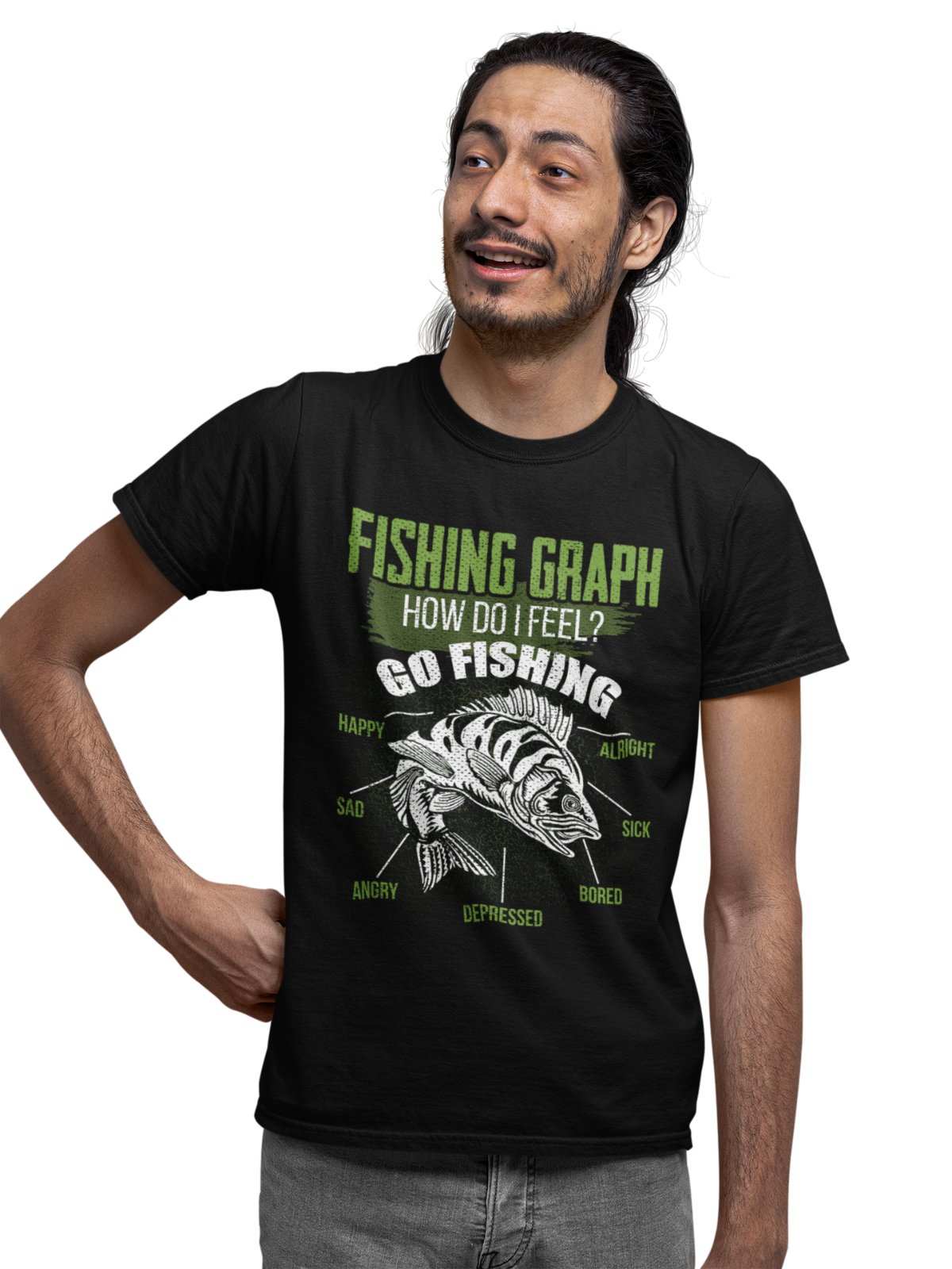 Funny Fishing T Shirt Fishing Graph How I Feel Always Go Fishing FisheGalaxy Tees