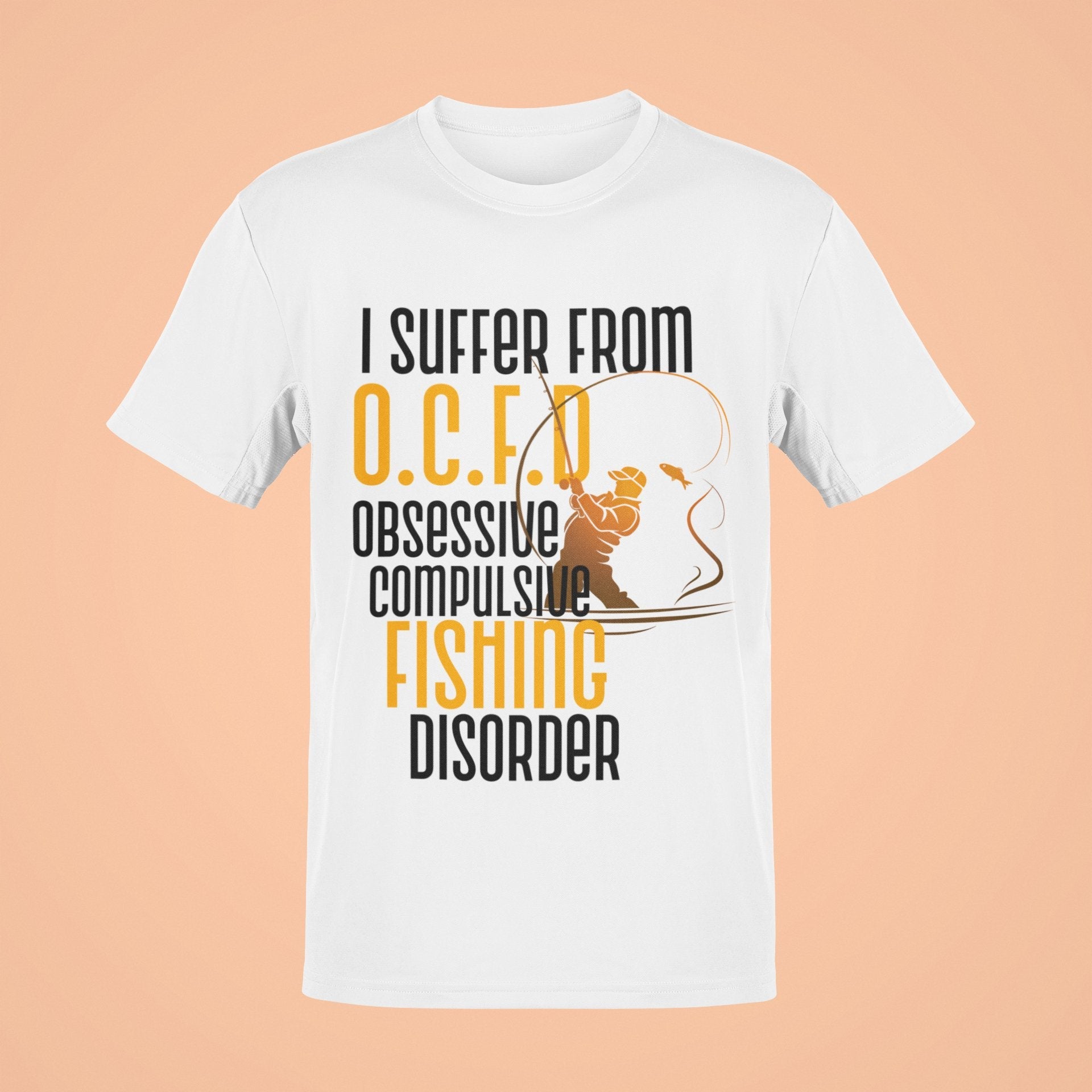 Funny Fishing T Shirt I Suffer From OCFD Obsessive Fishing Disorder OCGalaxy Tees