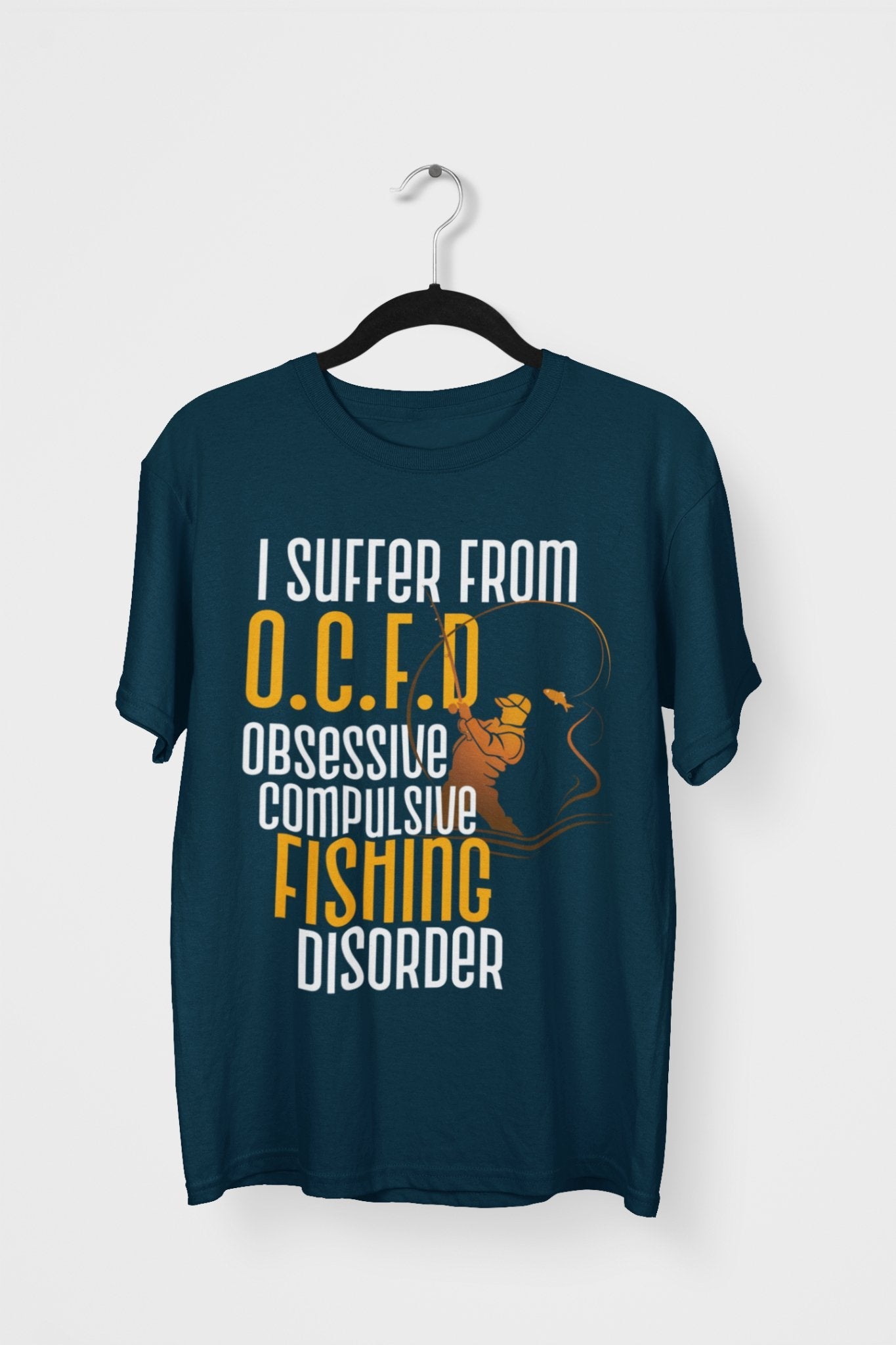 Funny Fishing T Shirt I Suffer From OCFD Obsessive Fishing Disorder OCGalaxy Tees