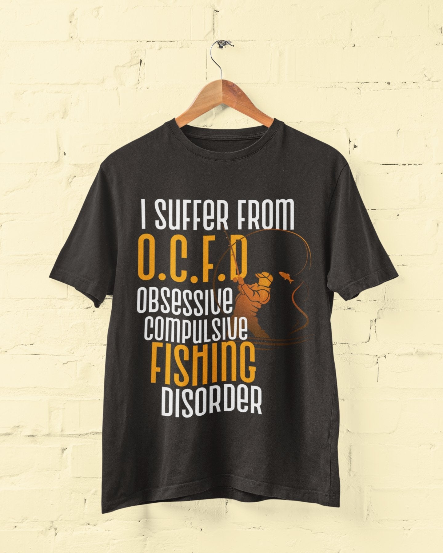 Funny Fishing T Shirt I Suffer From OCFD Obsessive Fishing Disorder OCGalaxy Tees
