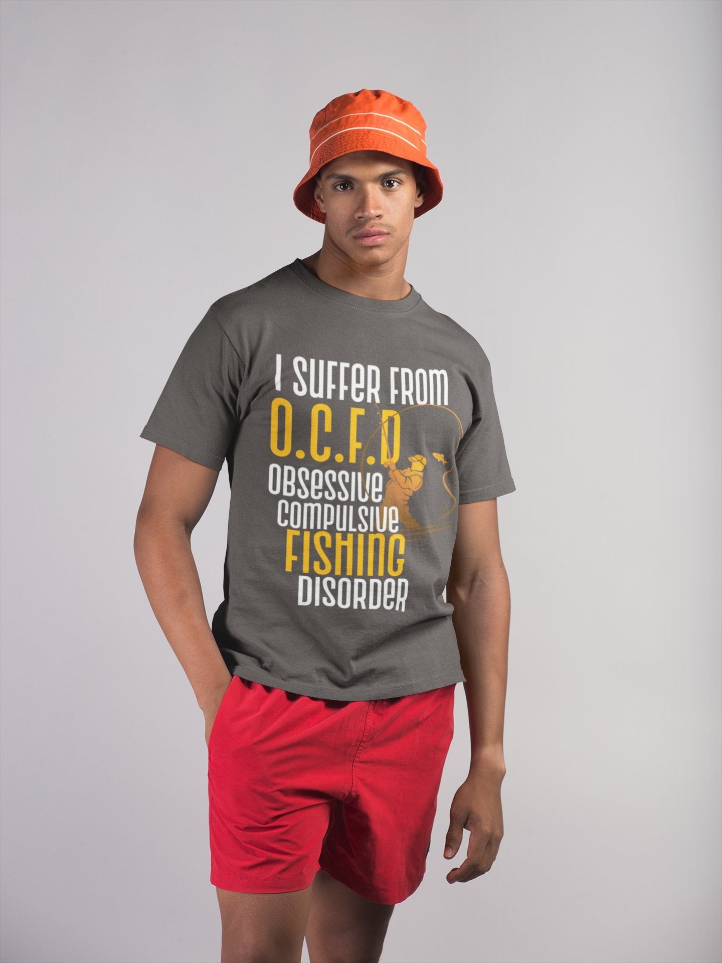 Funny Fishing T Shirt I Suffer From OCFD Obsessive Fishing Disorder OCGalaxy Tees