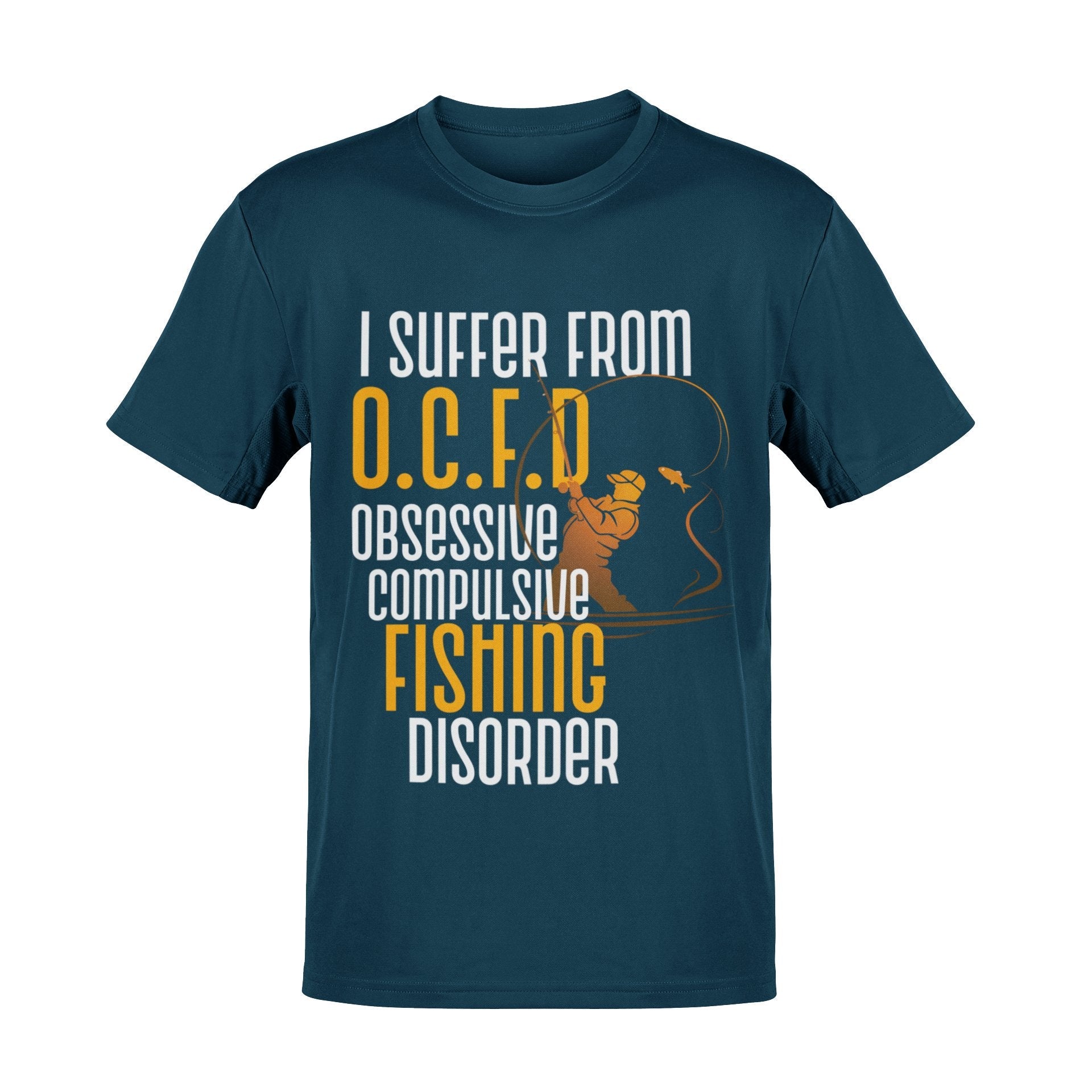 Funny Fishing T Shirt I Suffer From OCFD Obsessive Fishing Disorder OCGalaxy Tees