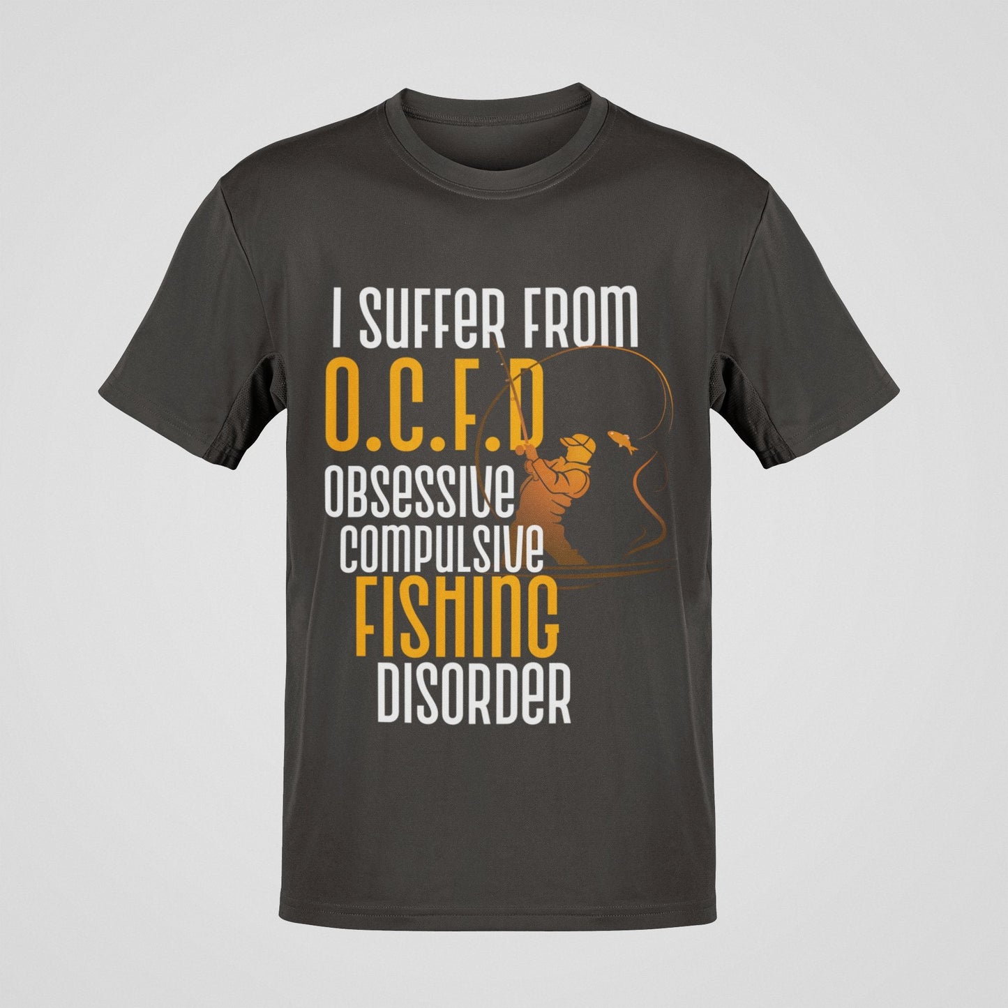 Funny Fishing T Shirt I Suffer From OCFD Obsessive Fishing Disorder OCGalaxy Tees