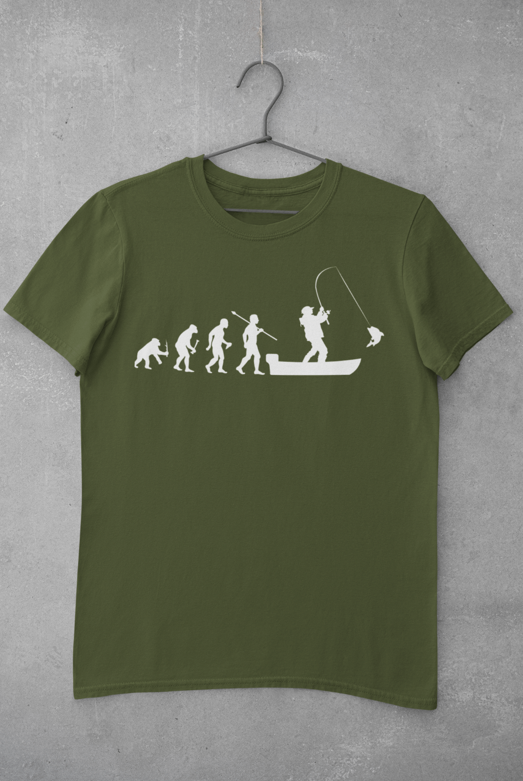 Funny Fishing T Shirt The Evolution of Man To Boat Fisherman Gift IdeaGalaxy Tees