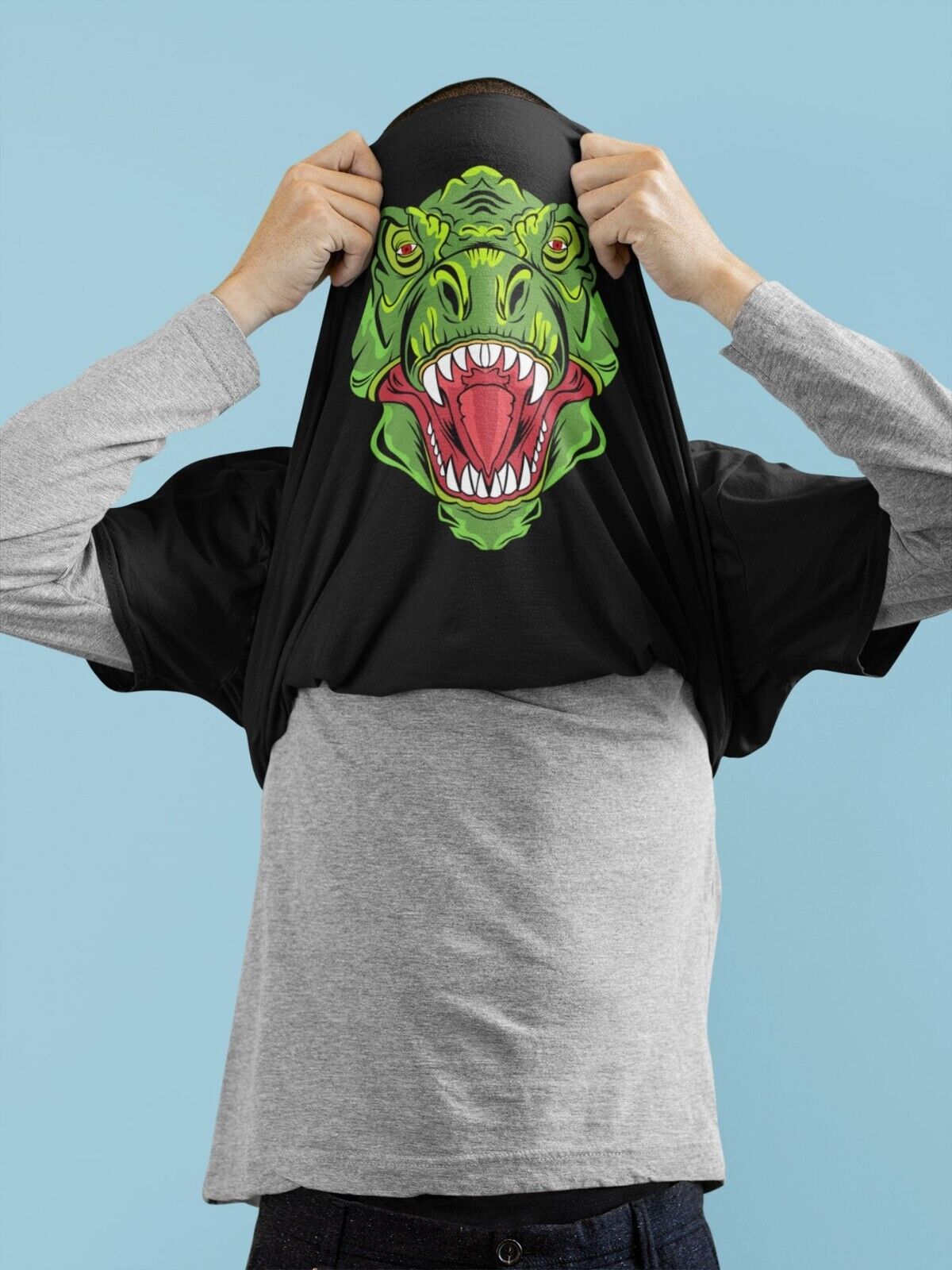 Funny Flip T Shirt ASK ME ABOUT MY T-REX IMPRESSION Costume T Shirt DiGalaxy Tees