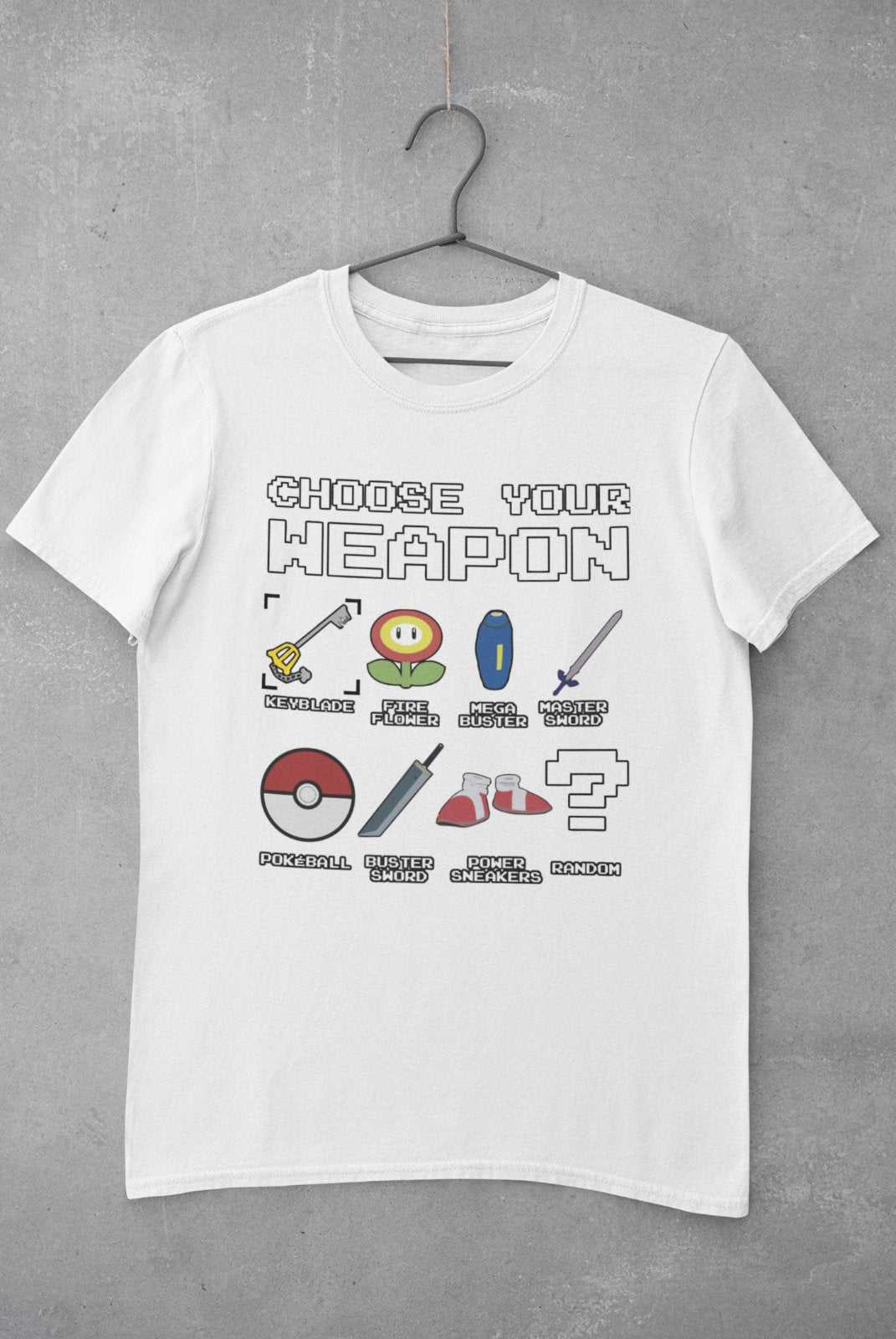 Funny Gamer T Shirt Weapon Choice Gaming Themed Tshirt Vide Gaming GifGalaxy Tees