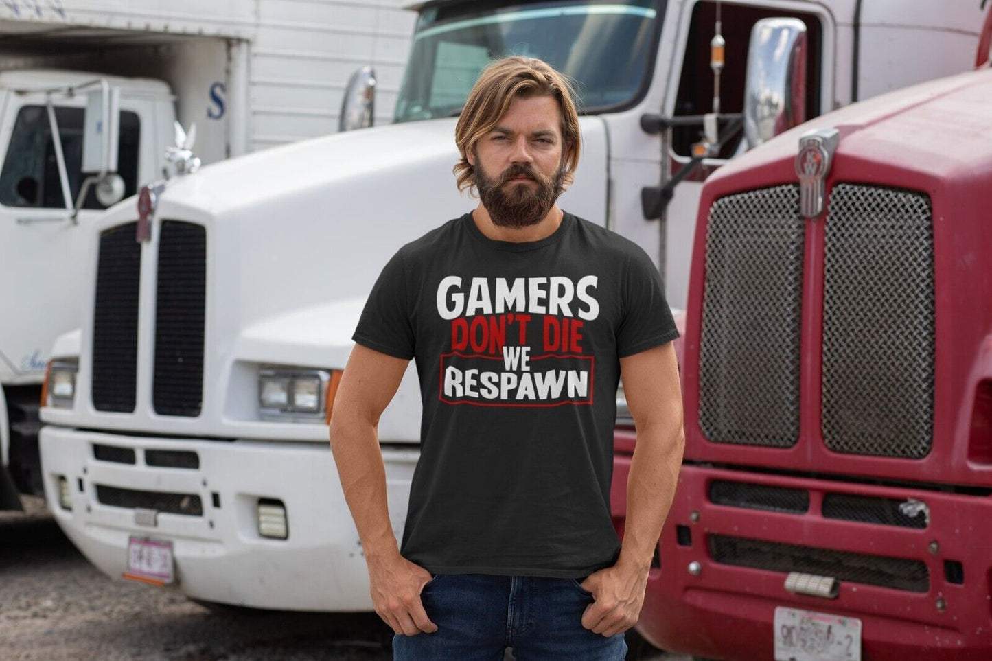 Funny Gaming T Shirt GAMERS DON'T DIE WE RESPAWN Small to 6XL Video GaGalaxy Tees