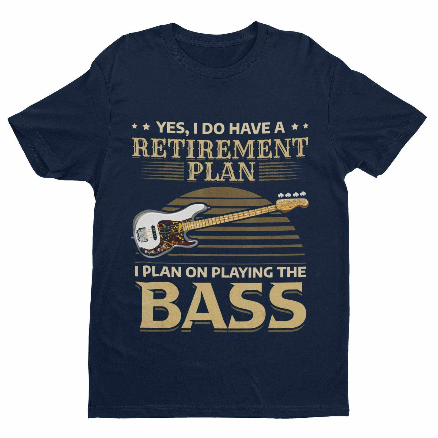 Funny Guitar T Shirt I Do Have A Retirement Plan I Plan On Playing TheGalaxy Tees