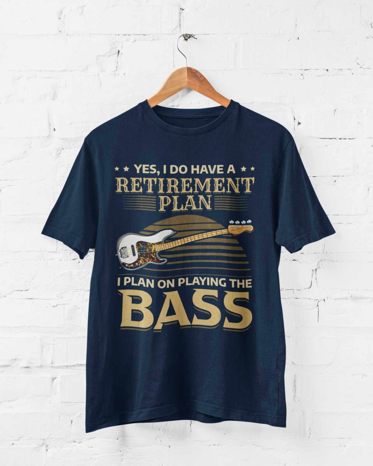 Funny Guitar T Shirt I Do Have A Retirement Plan I Plan On Playing TheGalaxy Tees