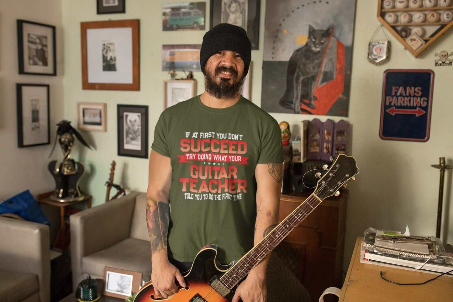 Funny Guitar Teacher T Shirt If At First You Don't Succeed Do What YouGalaxy Tees