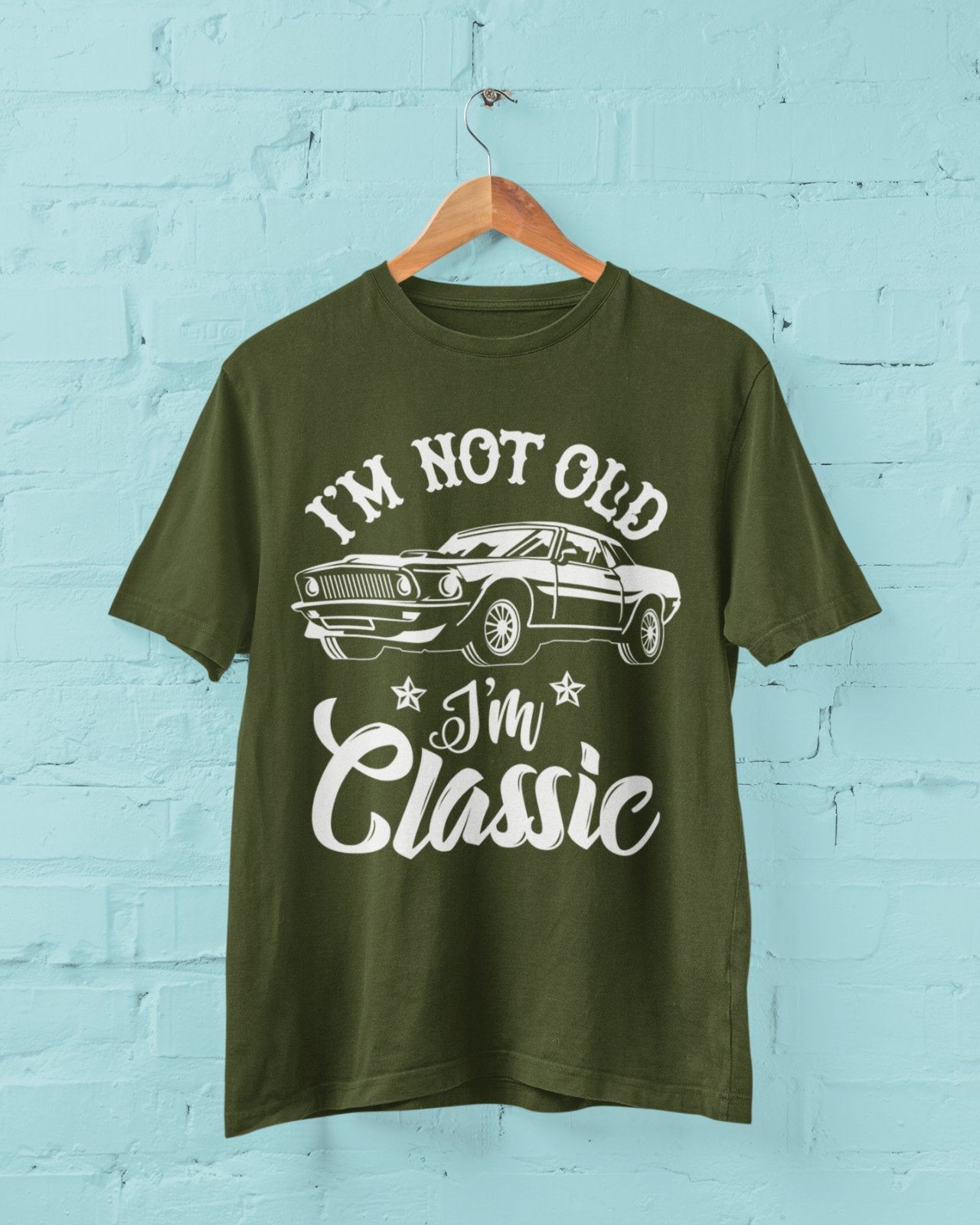 Funny I'm Not Old I'm A Classic Retro Car Novelty Birthday Old Dad GifGalaxy Tees