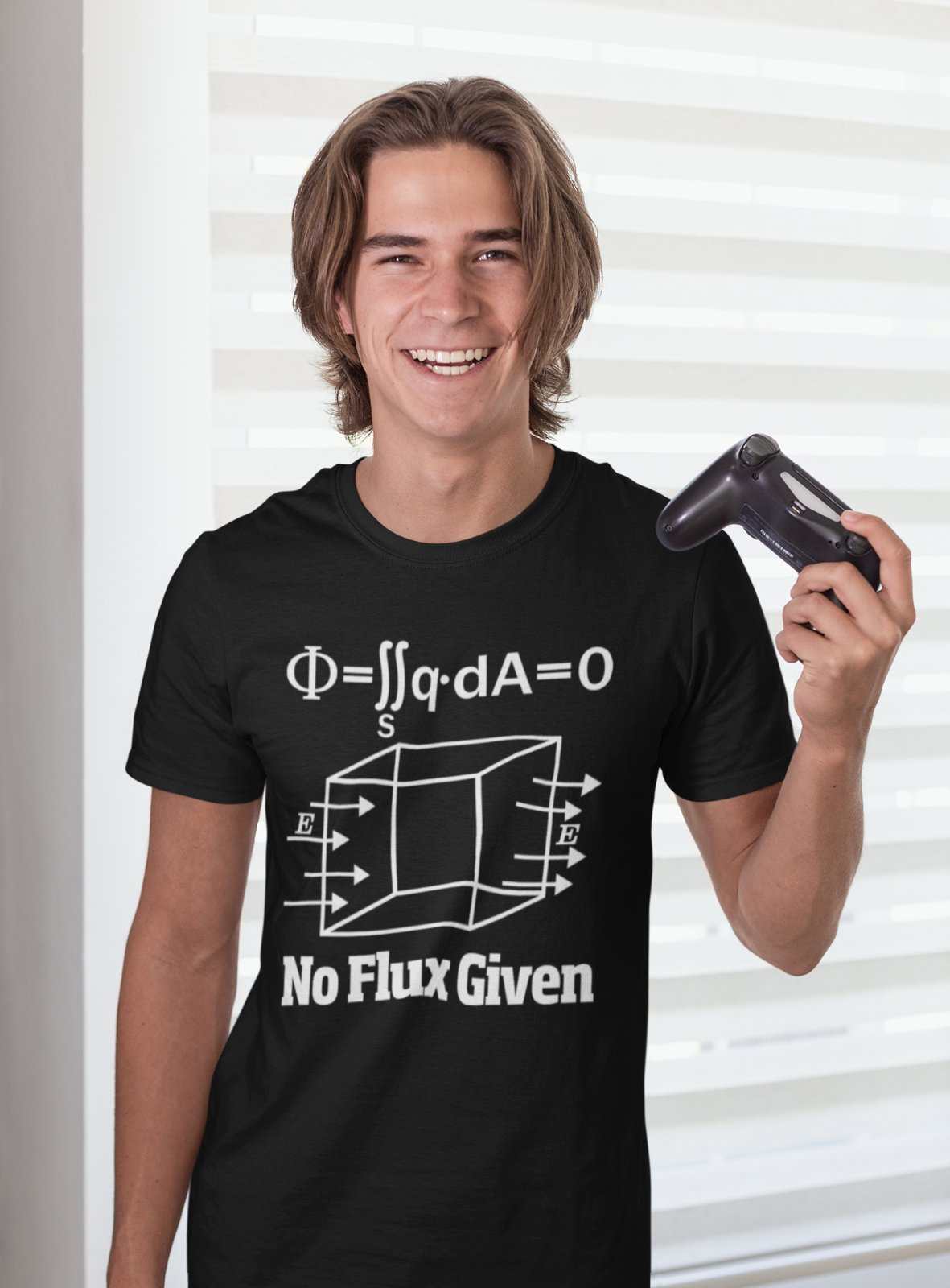 Funny Physics Pun T Shirt No Flux Given Science Novelty Gift Idea JokeGalaxy Tees