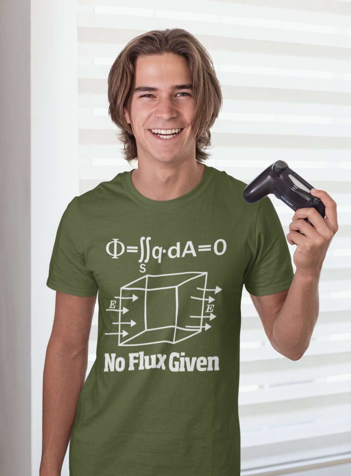 Funny Physics Pun T Shirt No Flux Given Science Novelty Gift Idea JokeGalaxy Tees