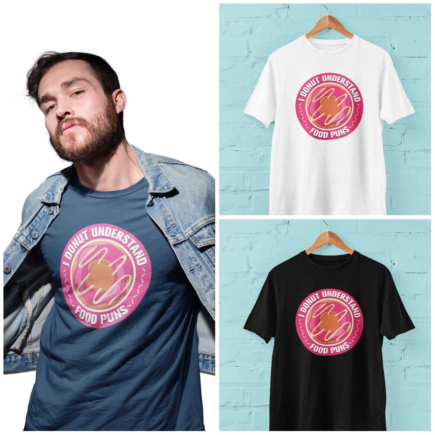 Funny Sarcastic Joke T Shirt I Donut Understand Food Puns Do not ParodGalaxy Tees