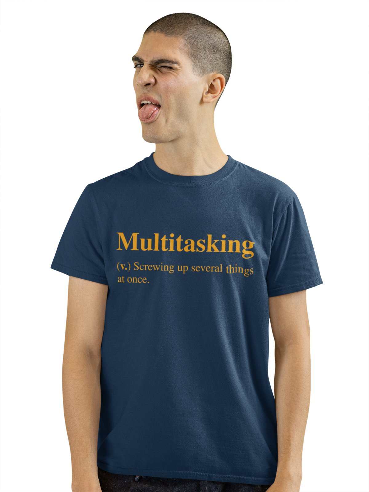 Funny Sarcastic Joke T Shirt Multitasking Screwing Up Several Things AGalaxy Tees