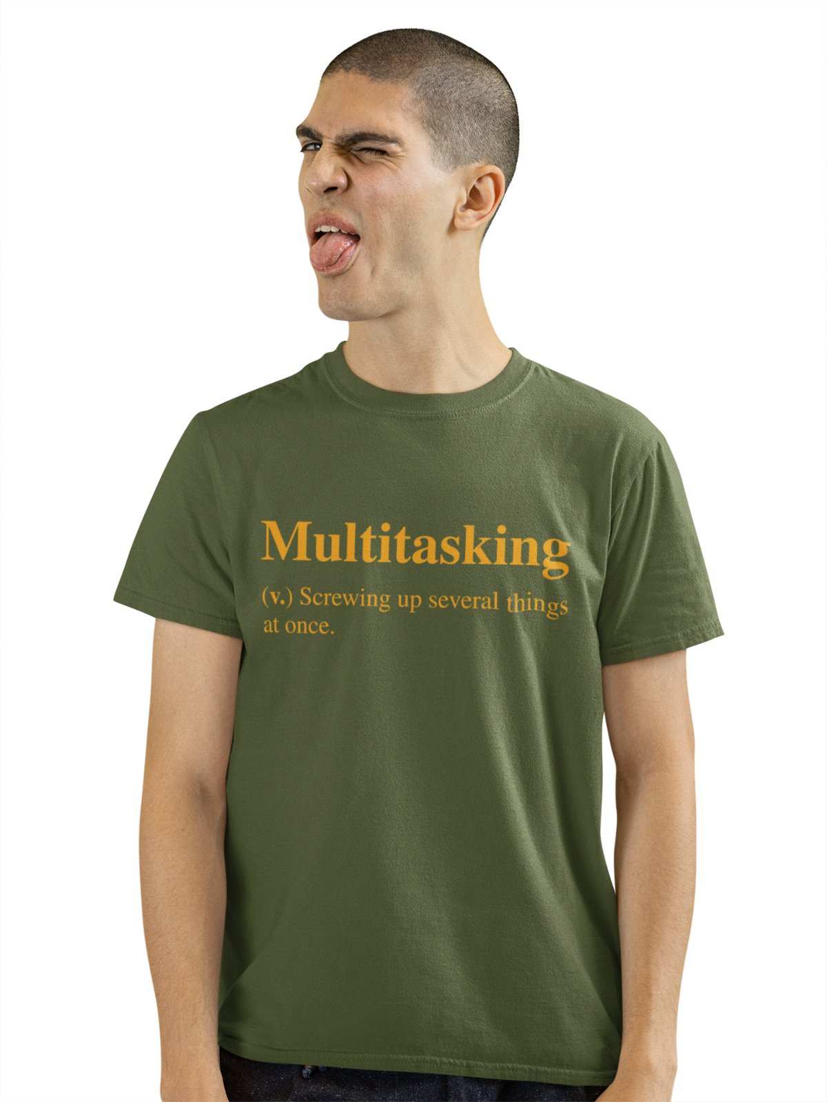 Funny Sarcastic Joke T Shirt Multitasking Screwing Up Several Things AGalaxy Tees