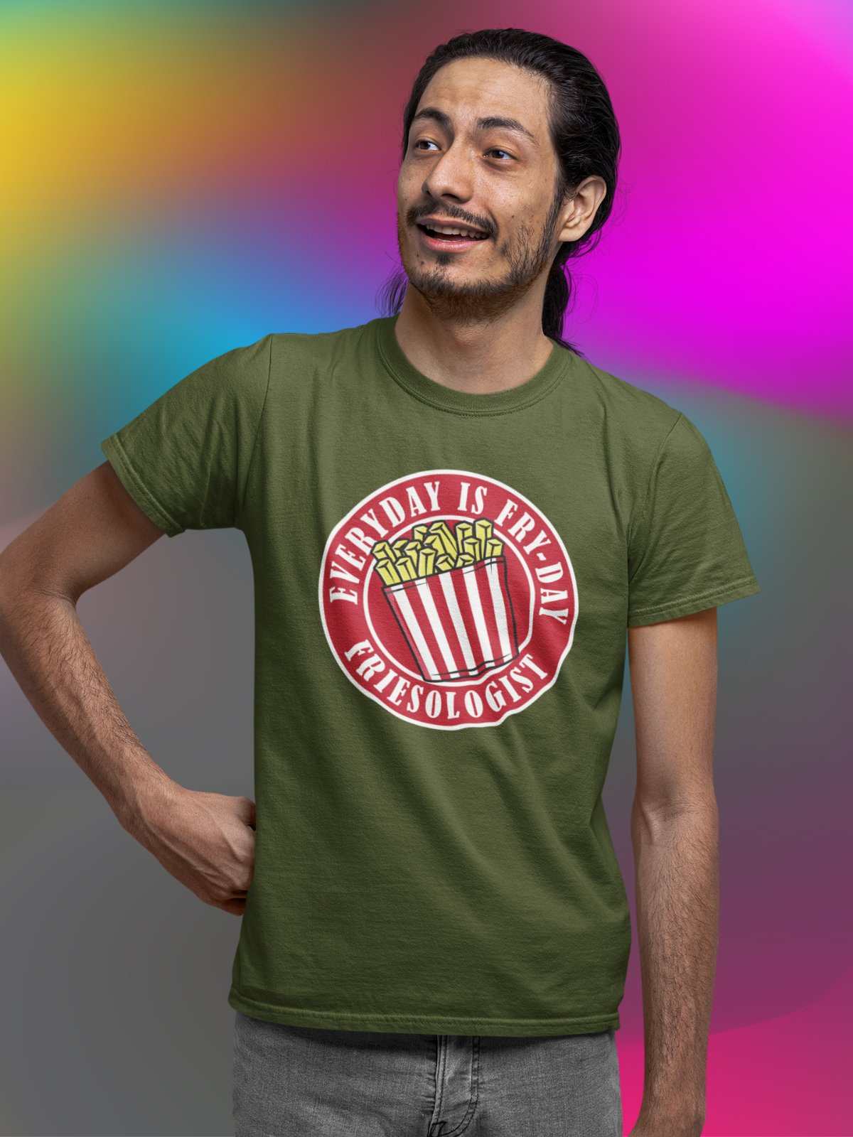 Funny Sarcastic T Shirt Everyday Is Fryday Friday Pun Food Joke Chips Galaxy Tees