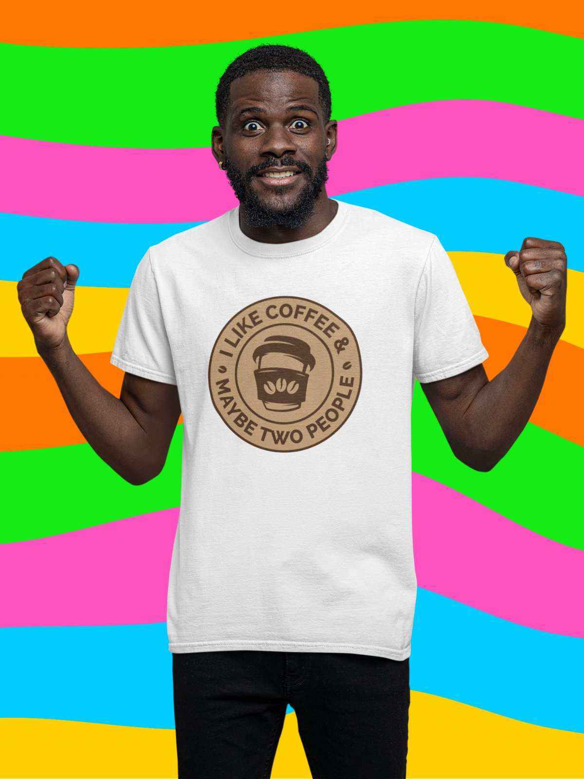 Funny Sarcastic T Shirt I Like Coffee And Maybe Two People Introvert AGalaxy Tees