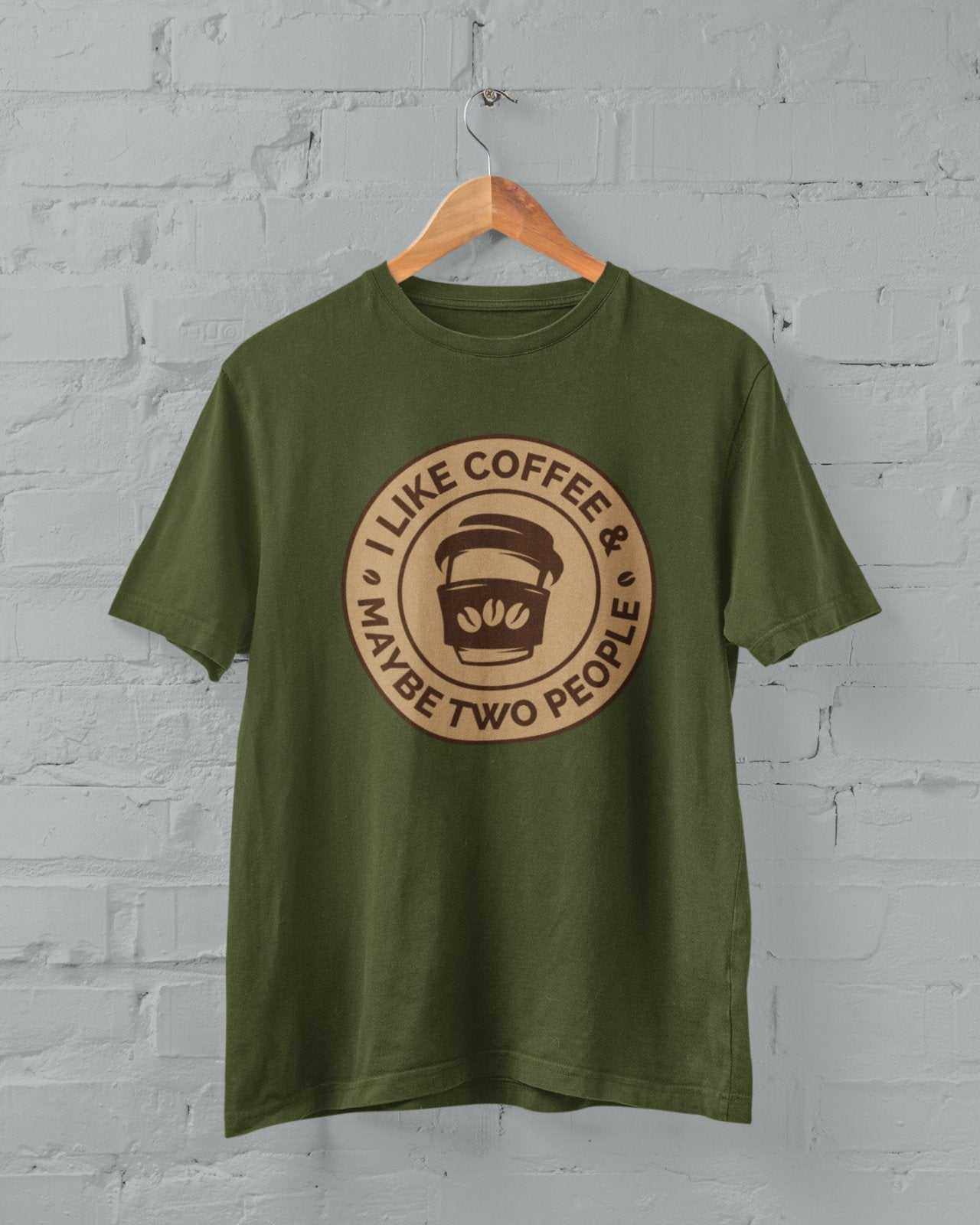 Funny Sarcastic T Shirt I Like Coffee And Maybe Two People Introvert AGalaxy Tees