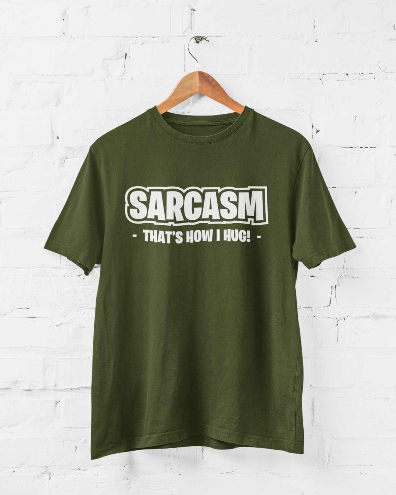 Funny Sarcastic T Shirt Sarcasm Thats How I Hug Ironic Gift Idea IntroGalaxy Tees