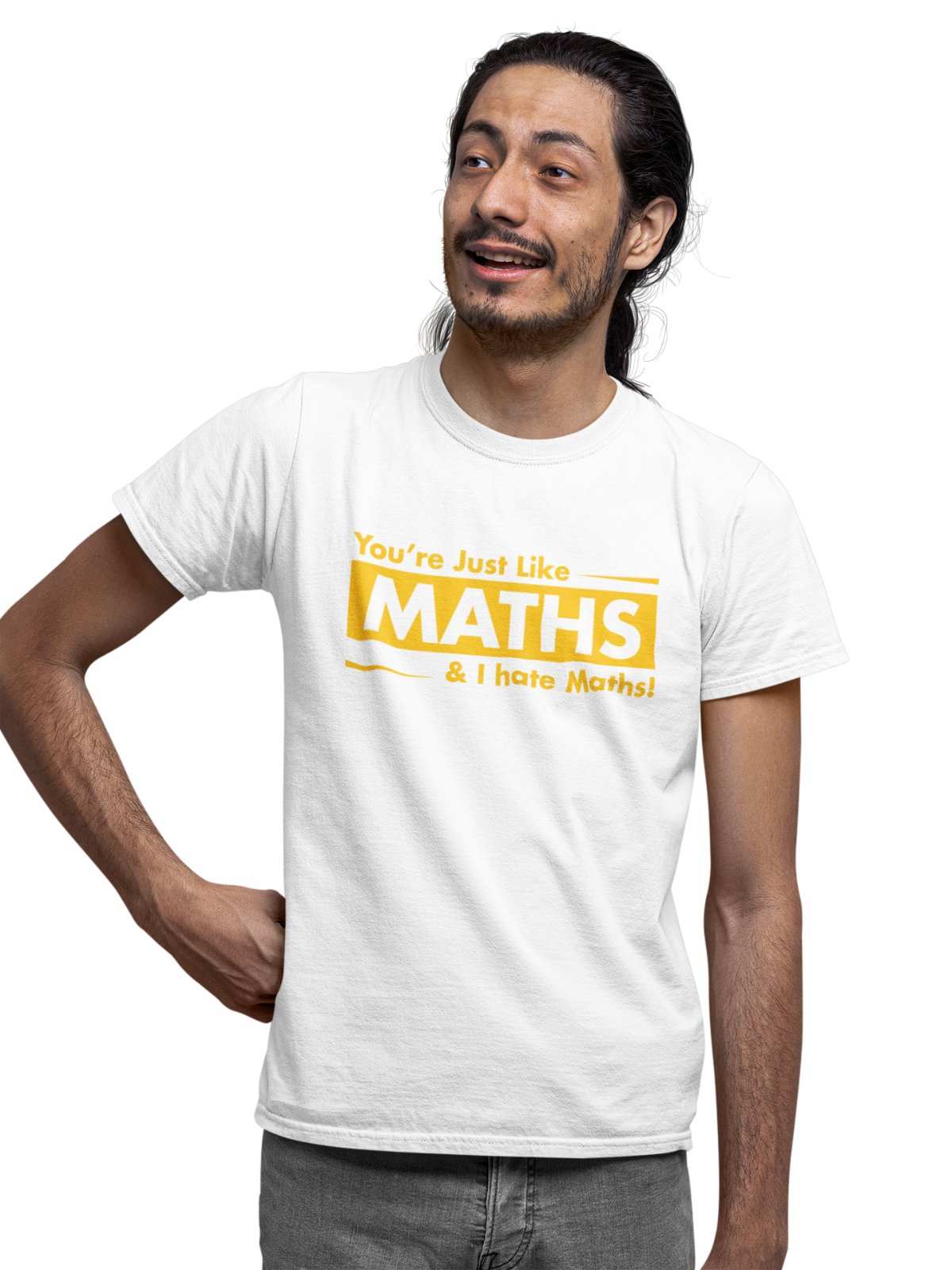 Funny Sarcastic T Shirt You're Just Like Maths and I HATE Maths ObnoxiGalaxy Tees