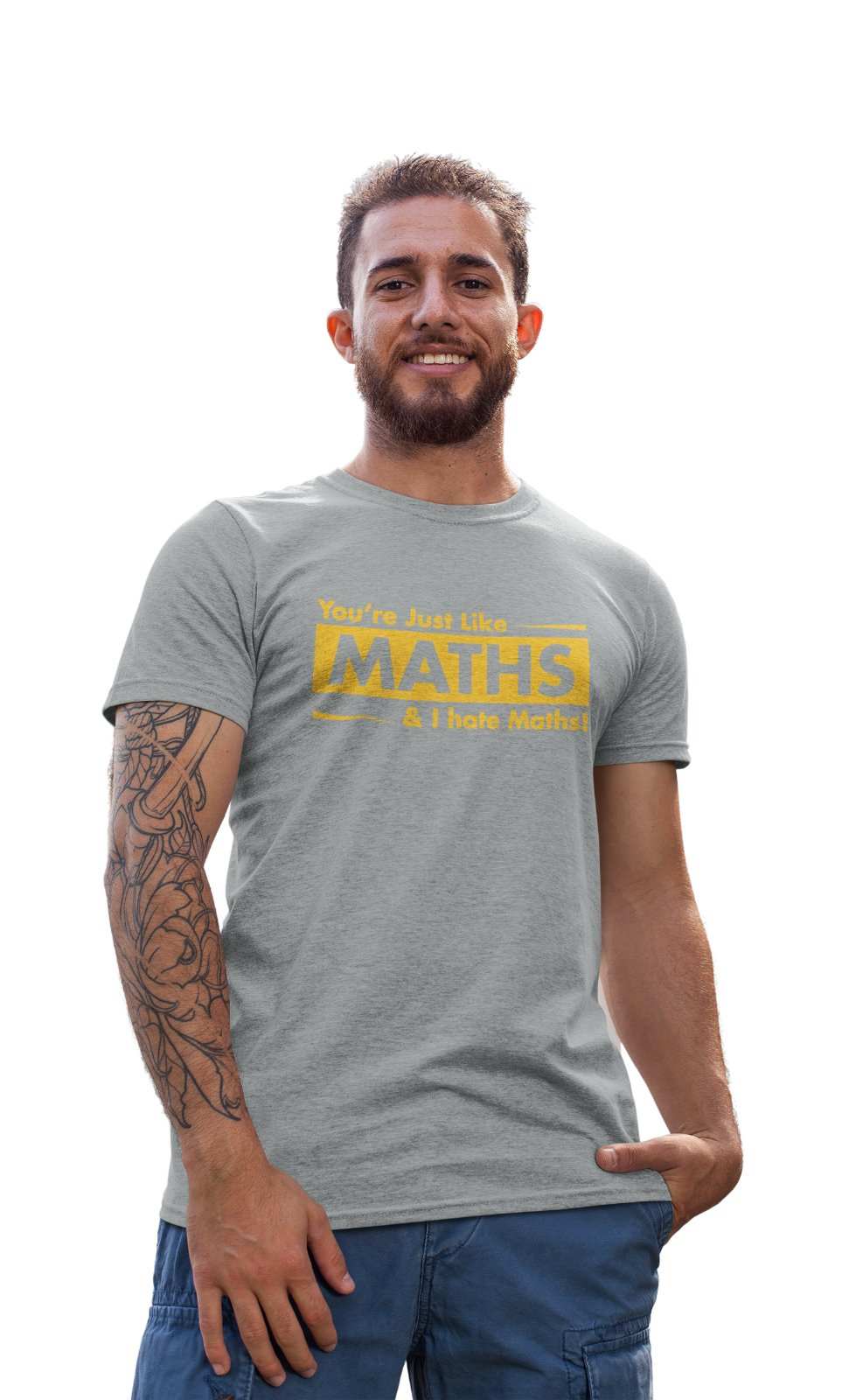 Funny Sarcastic T Shirt You're Just Like Maths and I HATE Maths ObnoxiGalaxy Tees