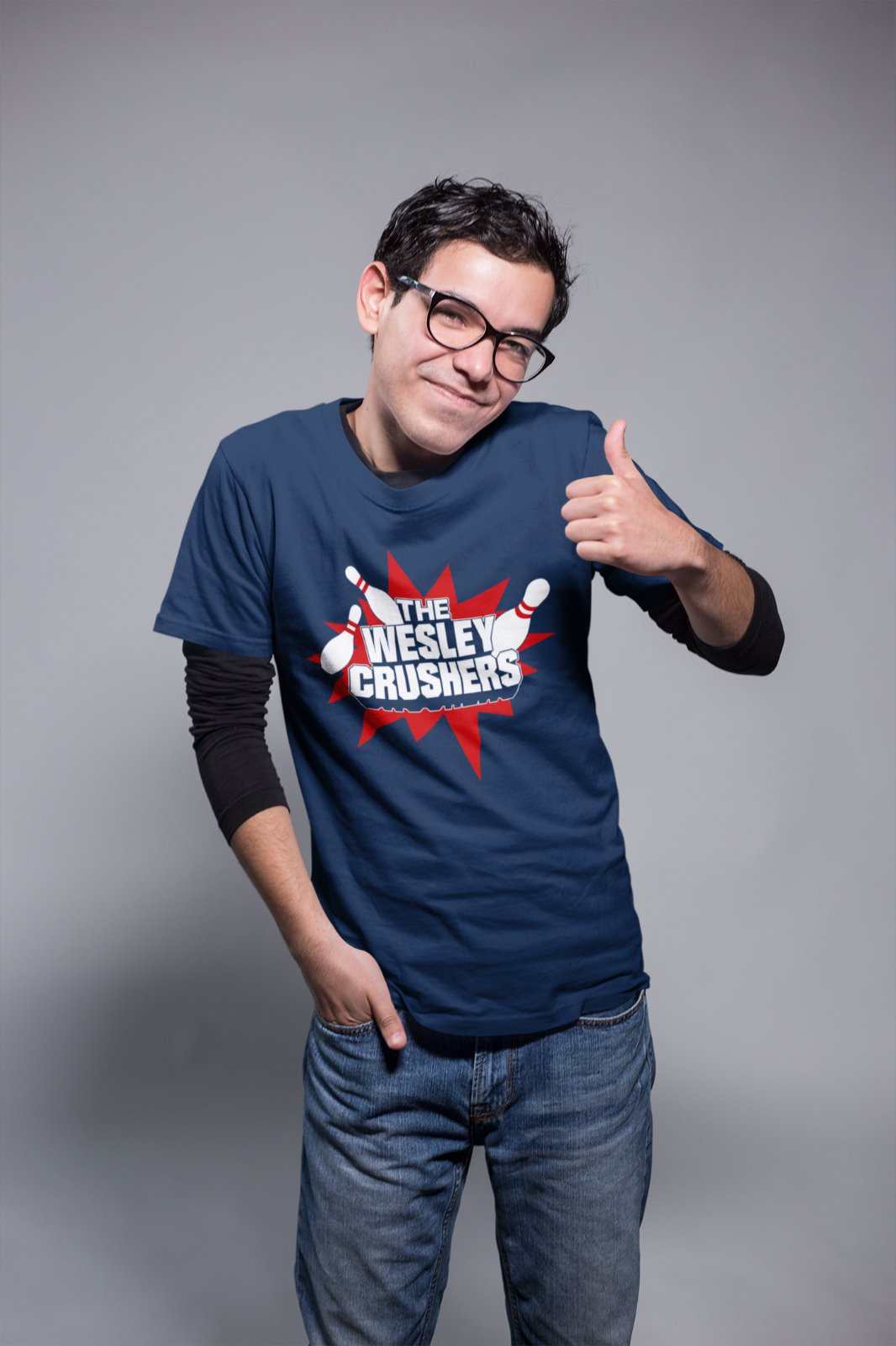 Funny Sheldon T Shirt The Wesley Crushers Bowling Team Theory Bang BigGalaxy Tees