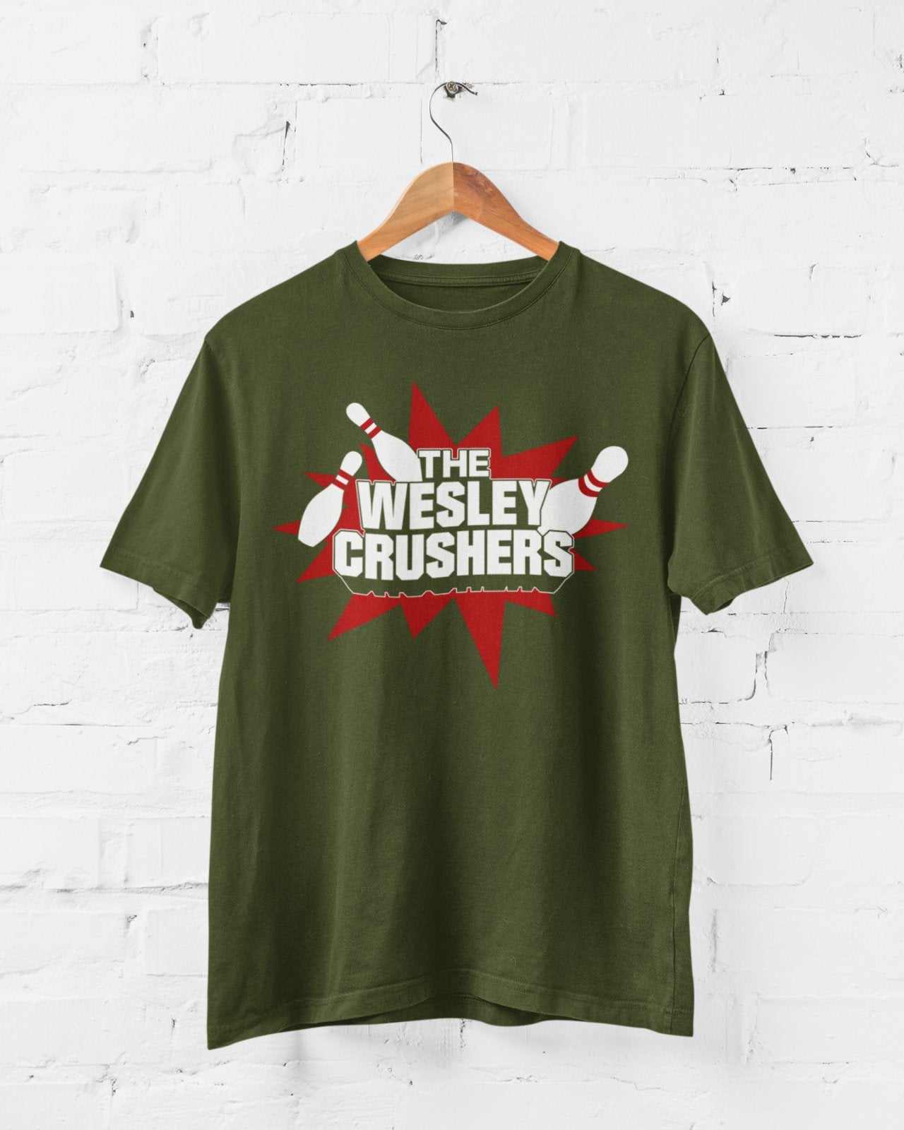 Funny Sheldon T Shirt The Wesley Crushers Bowling Team Theory Bang BigGalaxy Tees