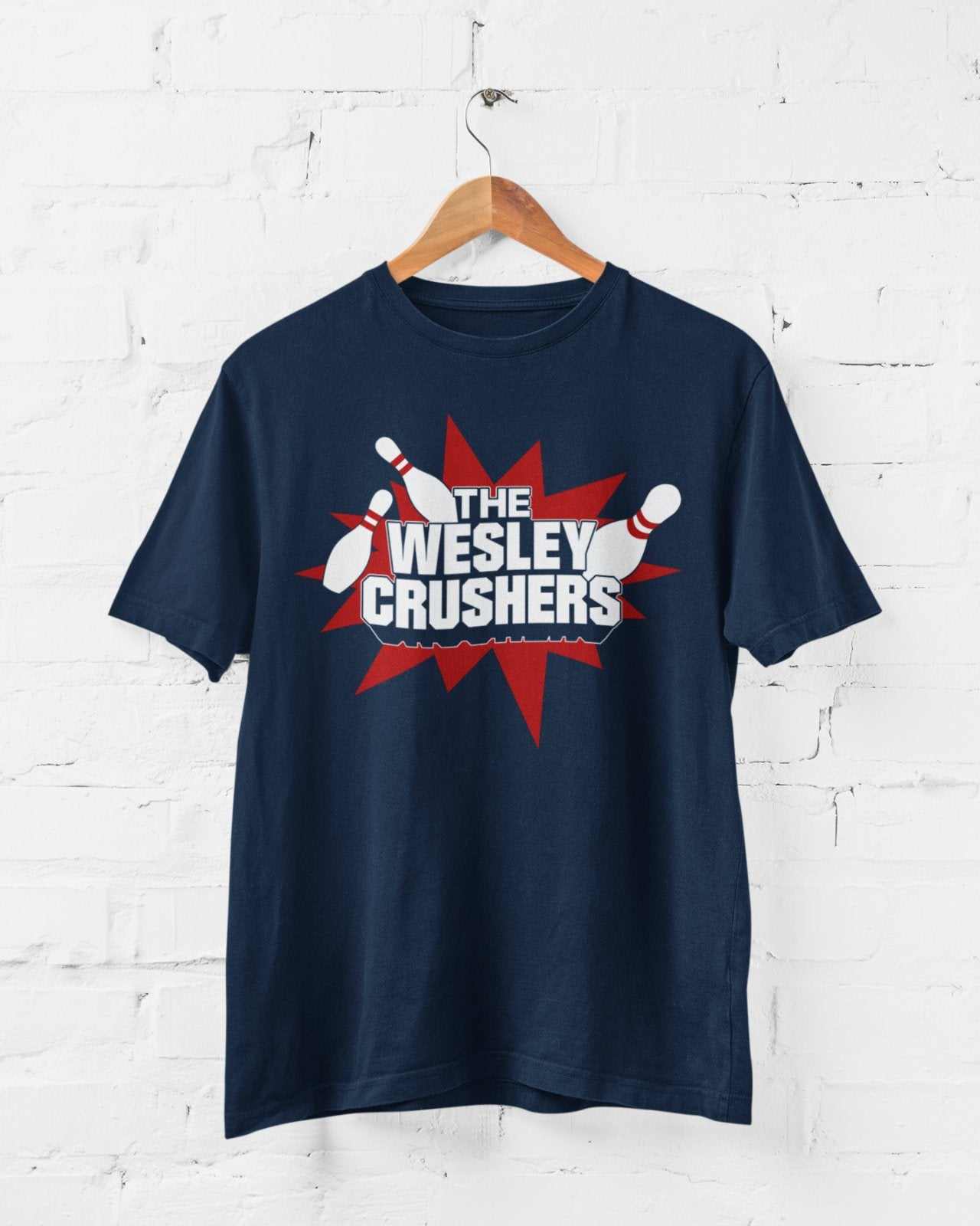 Funny Sheldon T Shirt The Wesley Crushers Bowling Team Theory Bang BigGalaxy Tees