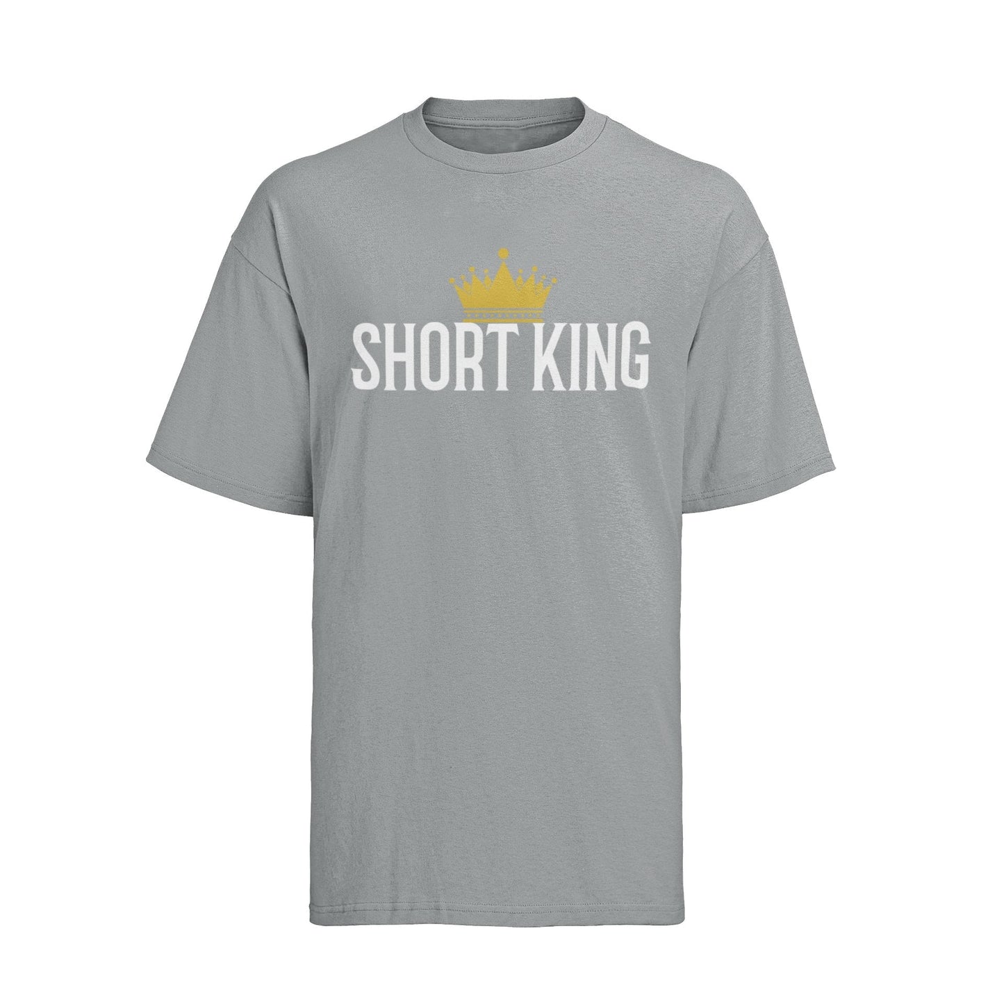 Funny Slogan T Shirt Short King with Crown Graphic Novelty Height JokeGalaxy Tees